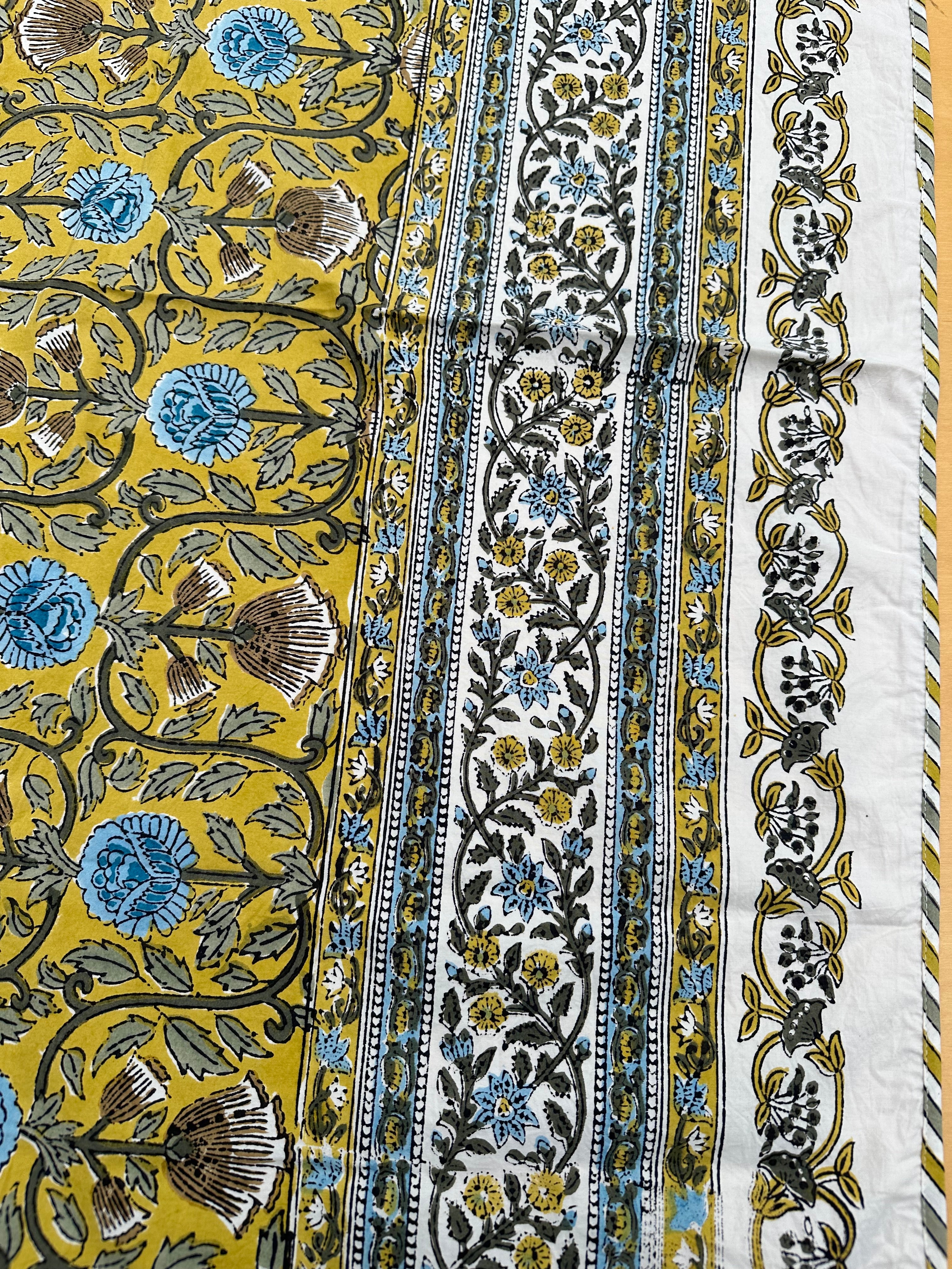 Anokhi Yellow Mysore Tablecloth