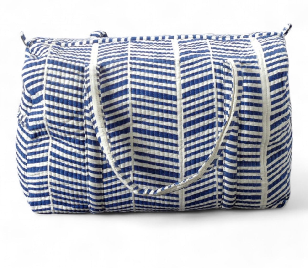 Blue Mati Stripe Weekend Bag