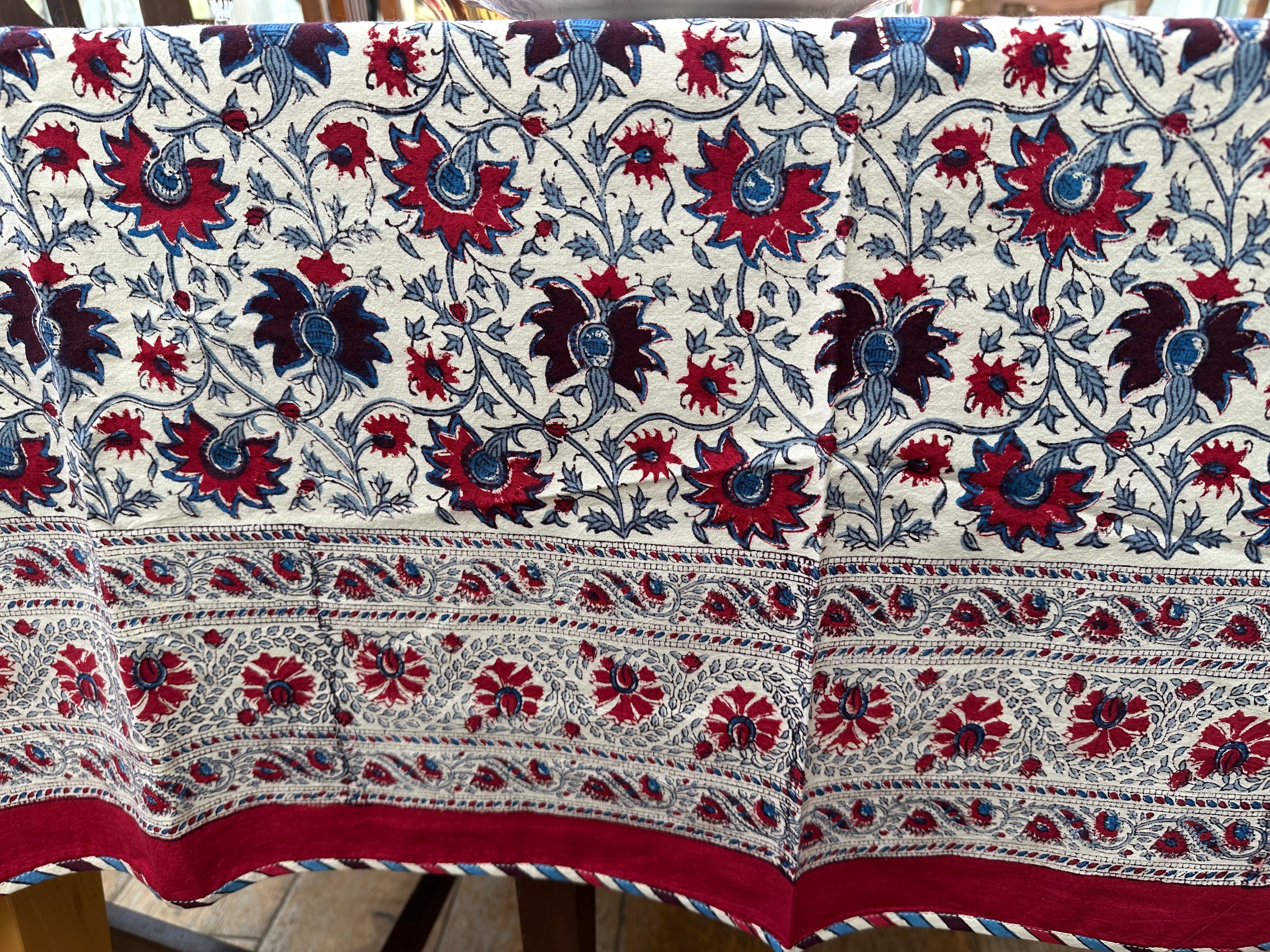 Anokhi Bordeaux Tablecloth