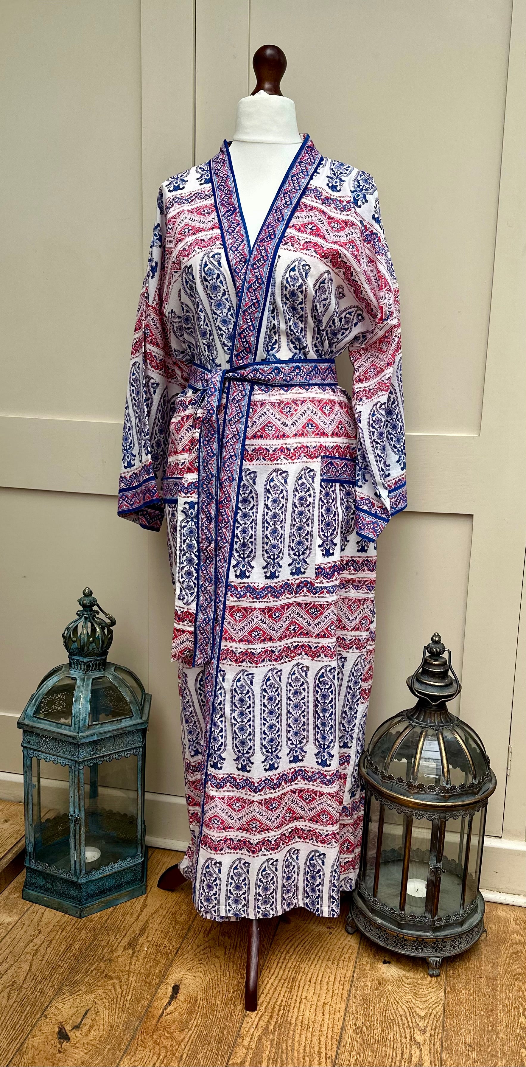 Anokhi Celestina Long Dressing Gown