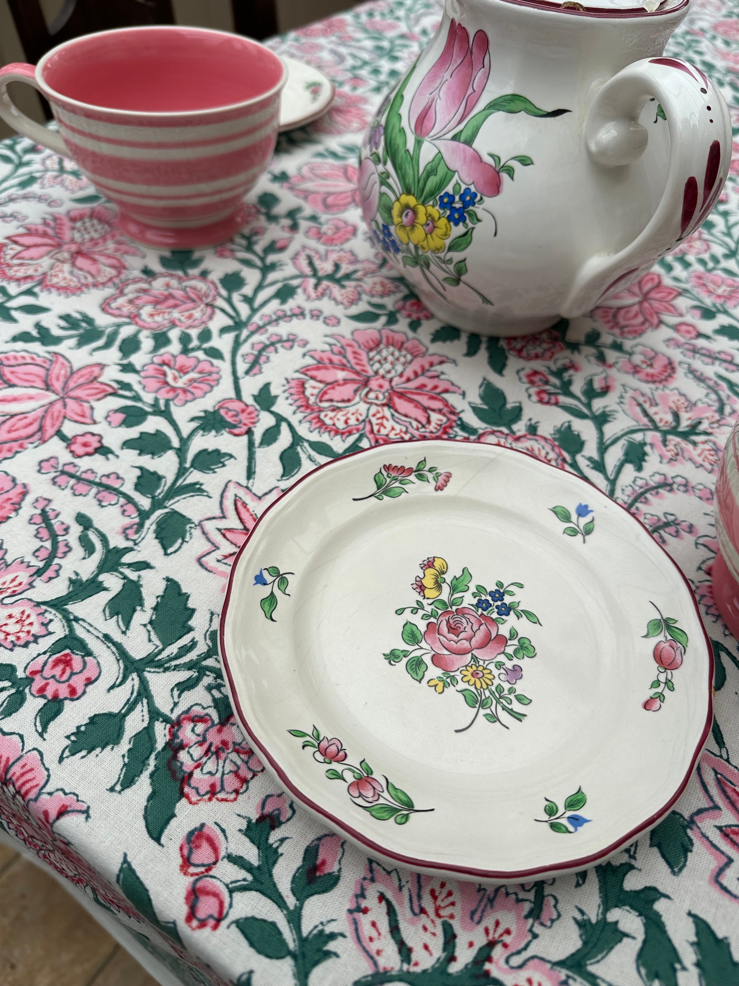 Pink Positano Tablecloth