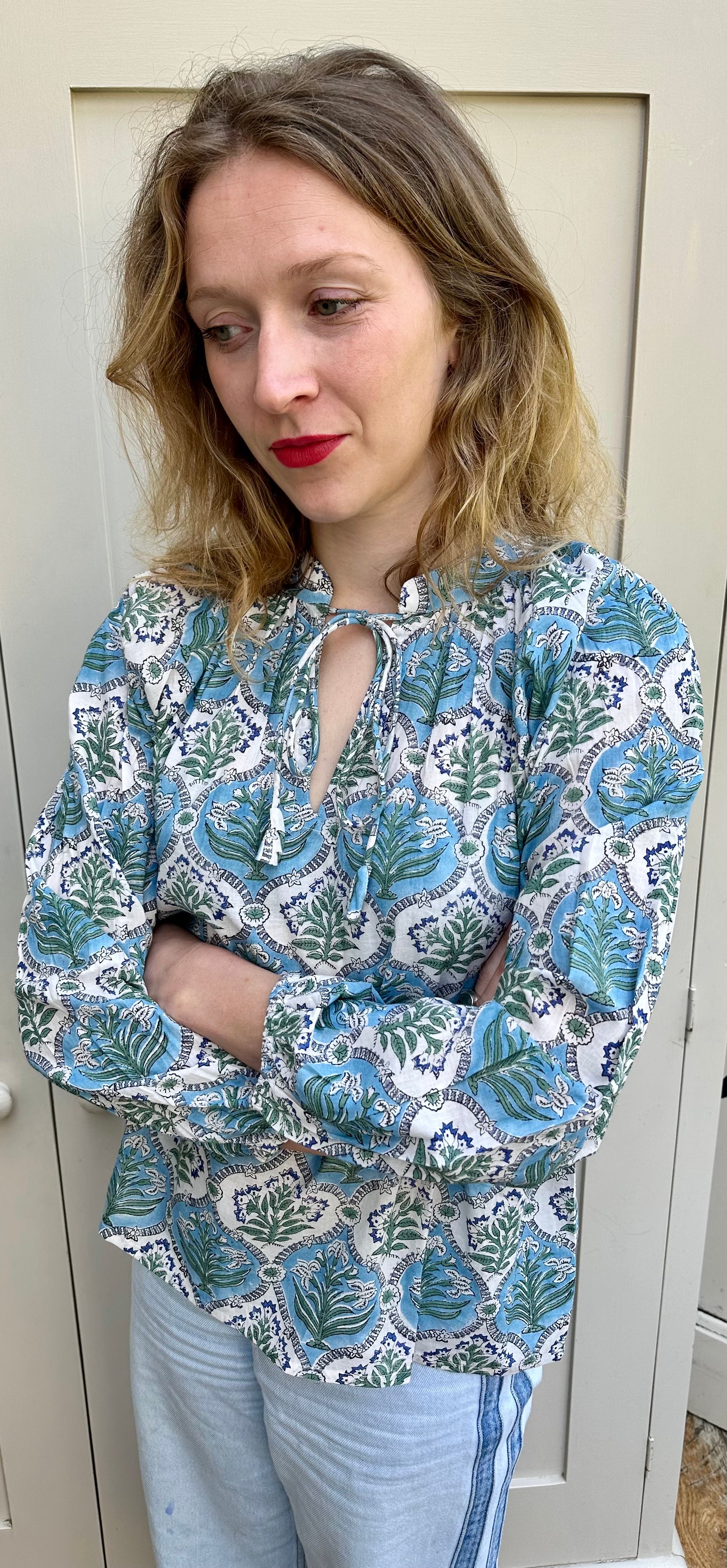 Blue Zenia Top