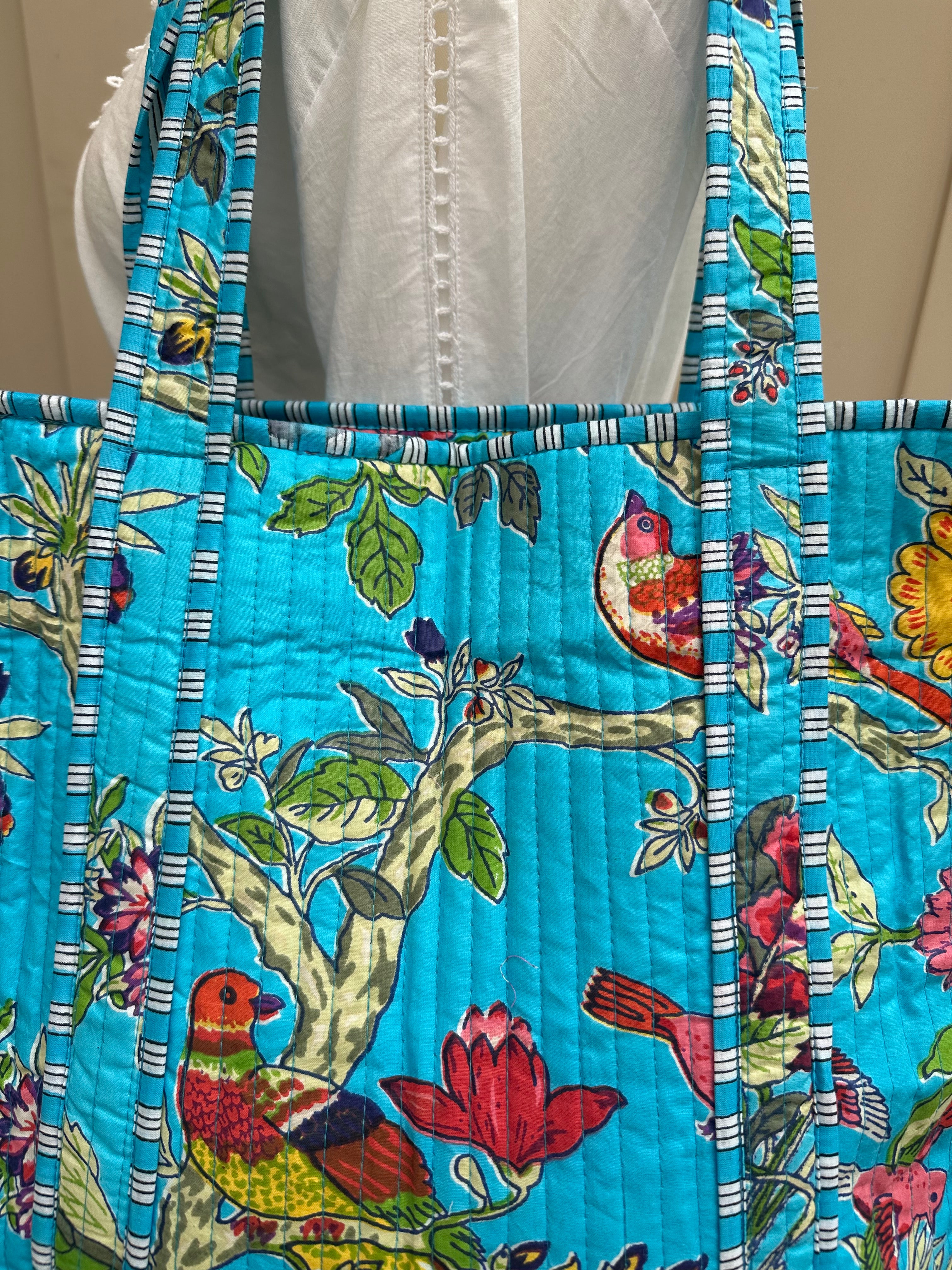 Blue Parrot Zip Bag