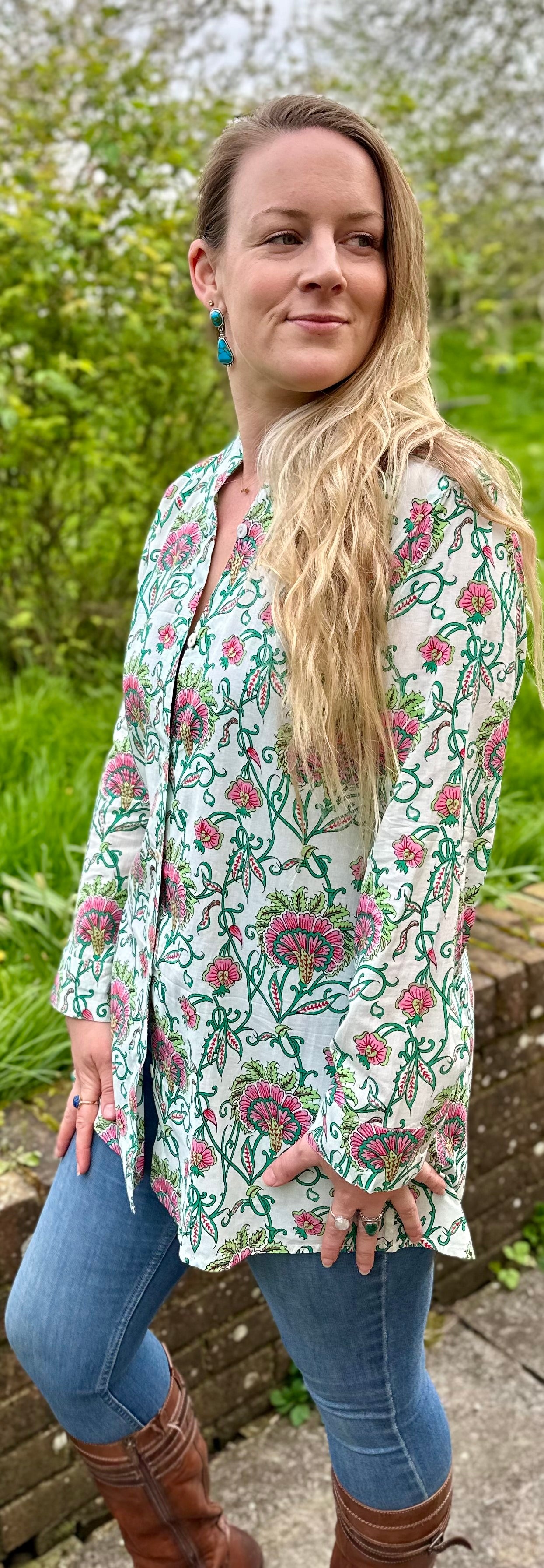 Pink Bloom Cassiopi Shirt