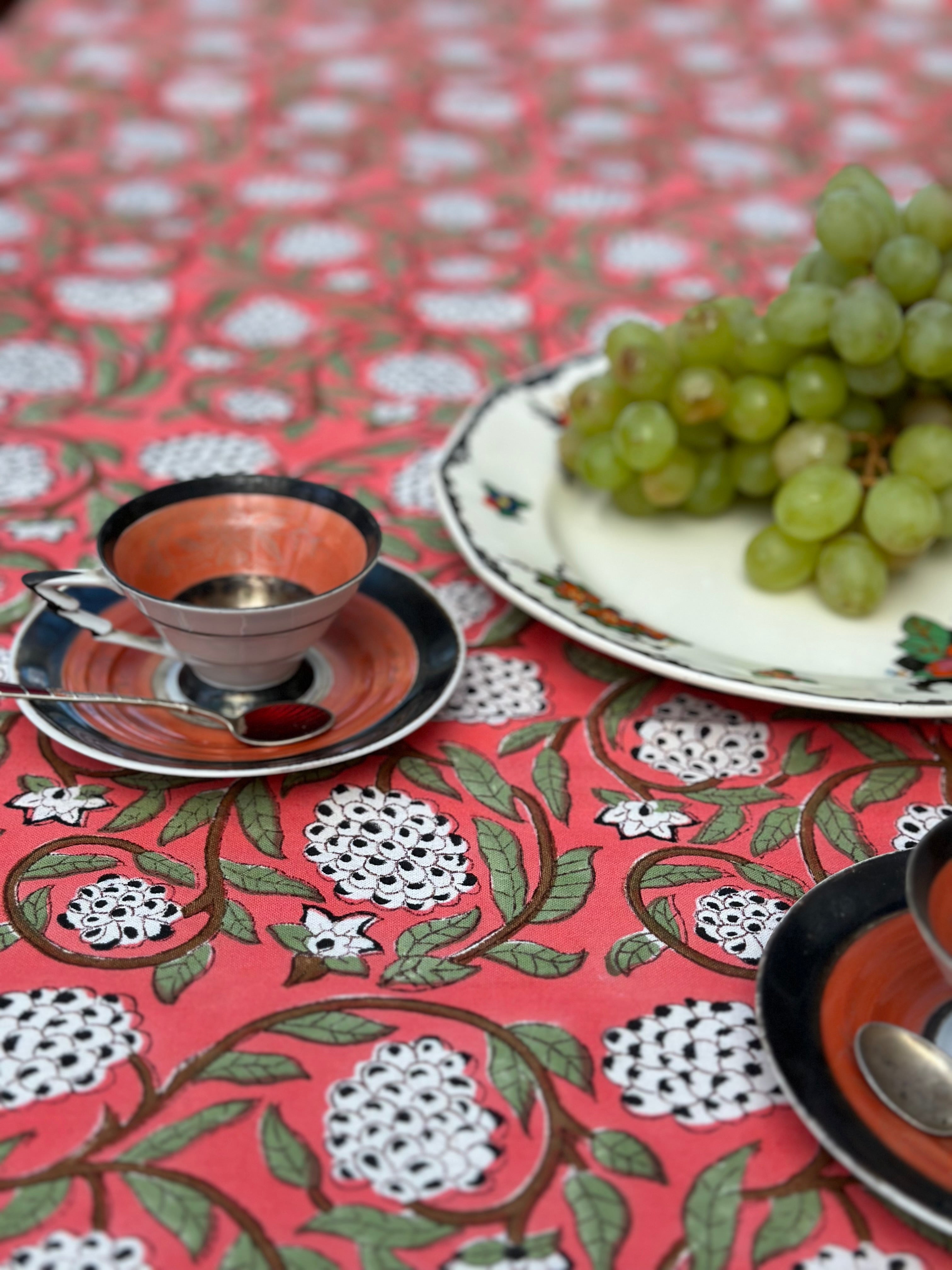 Wild Bazaar Mulberry Tablecloth
