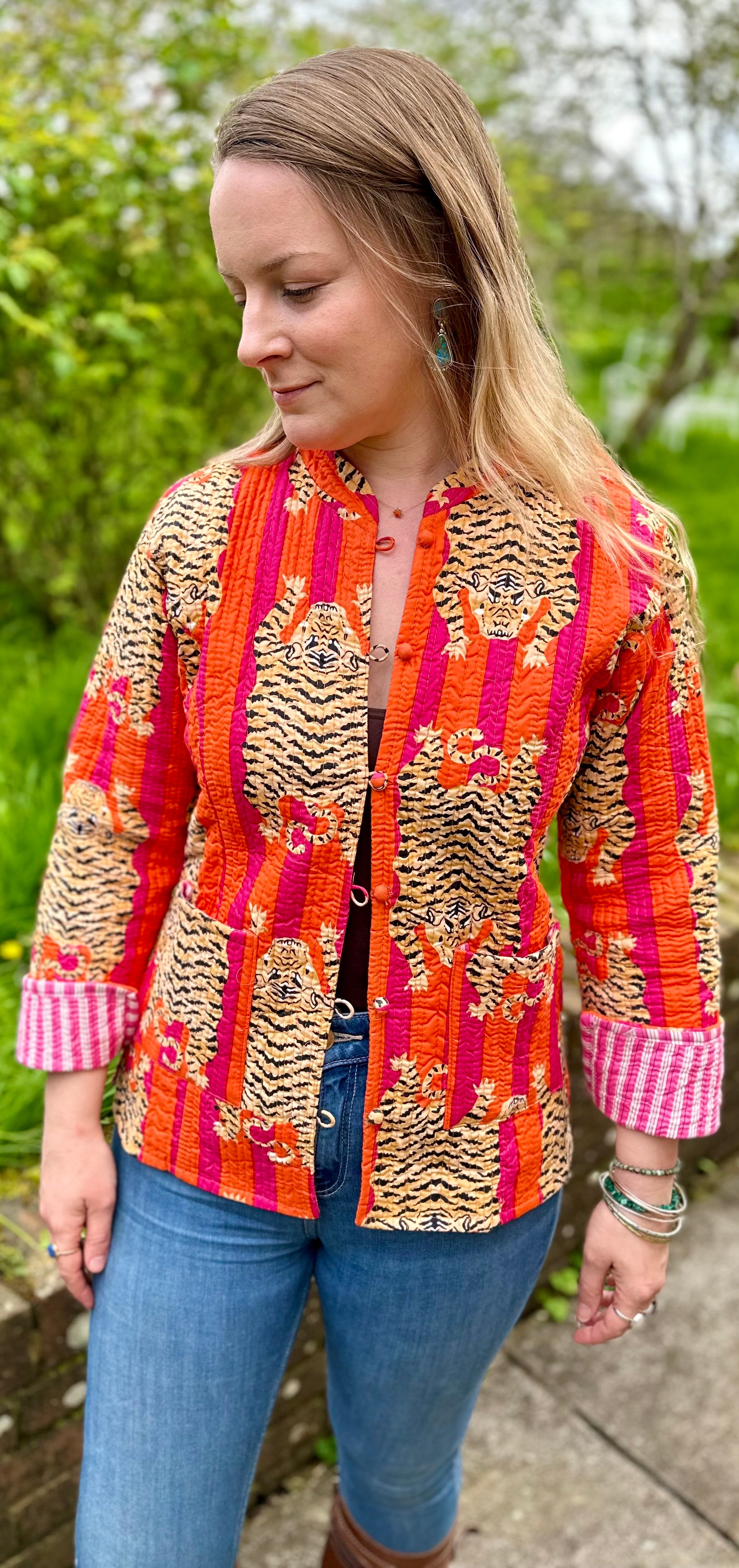 Pink and Orange Tiger Jacket