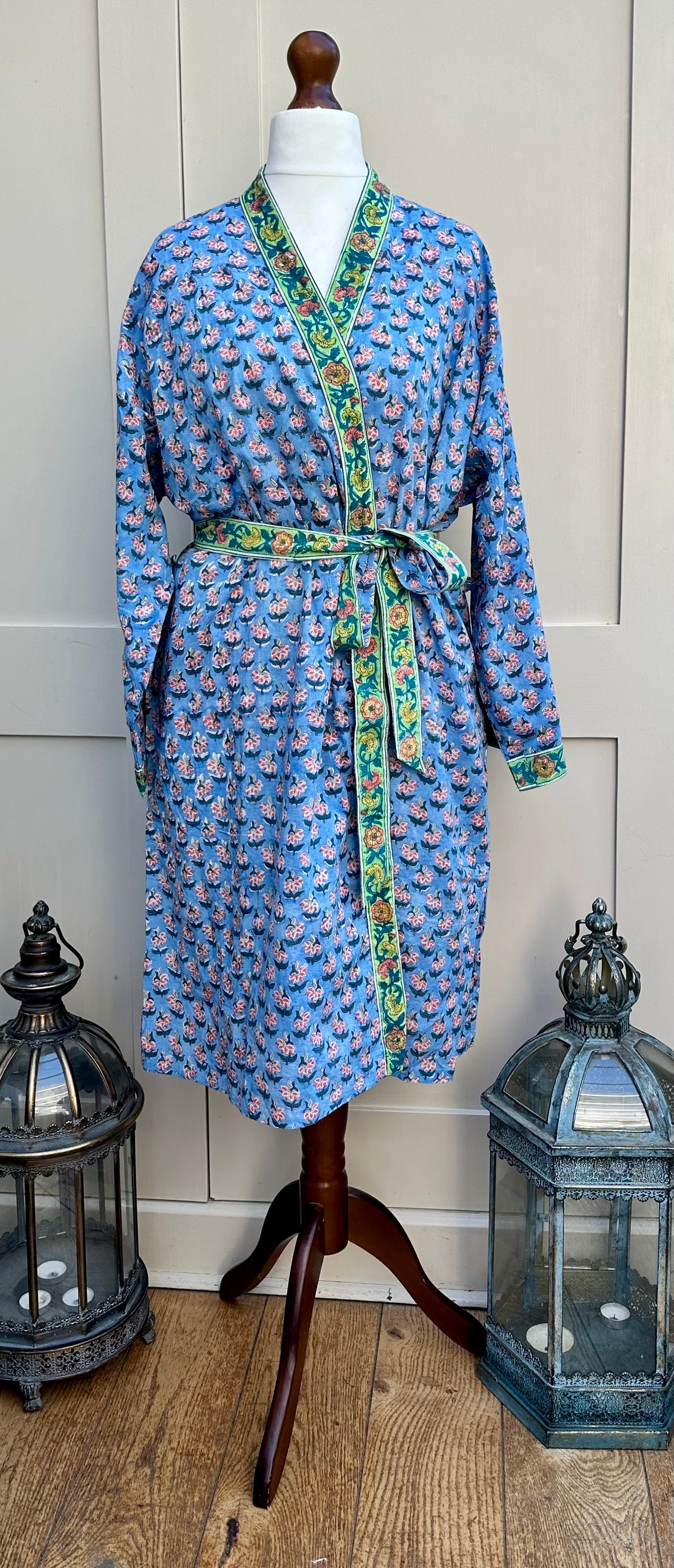 Anokhi Aegean Midi Dressing Gown