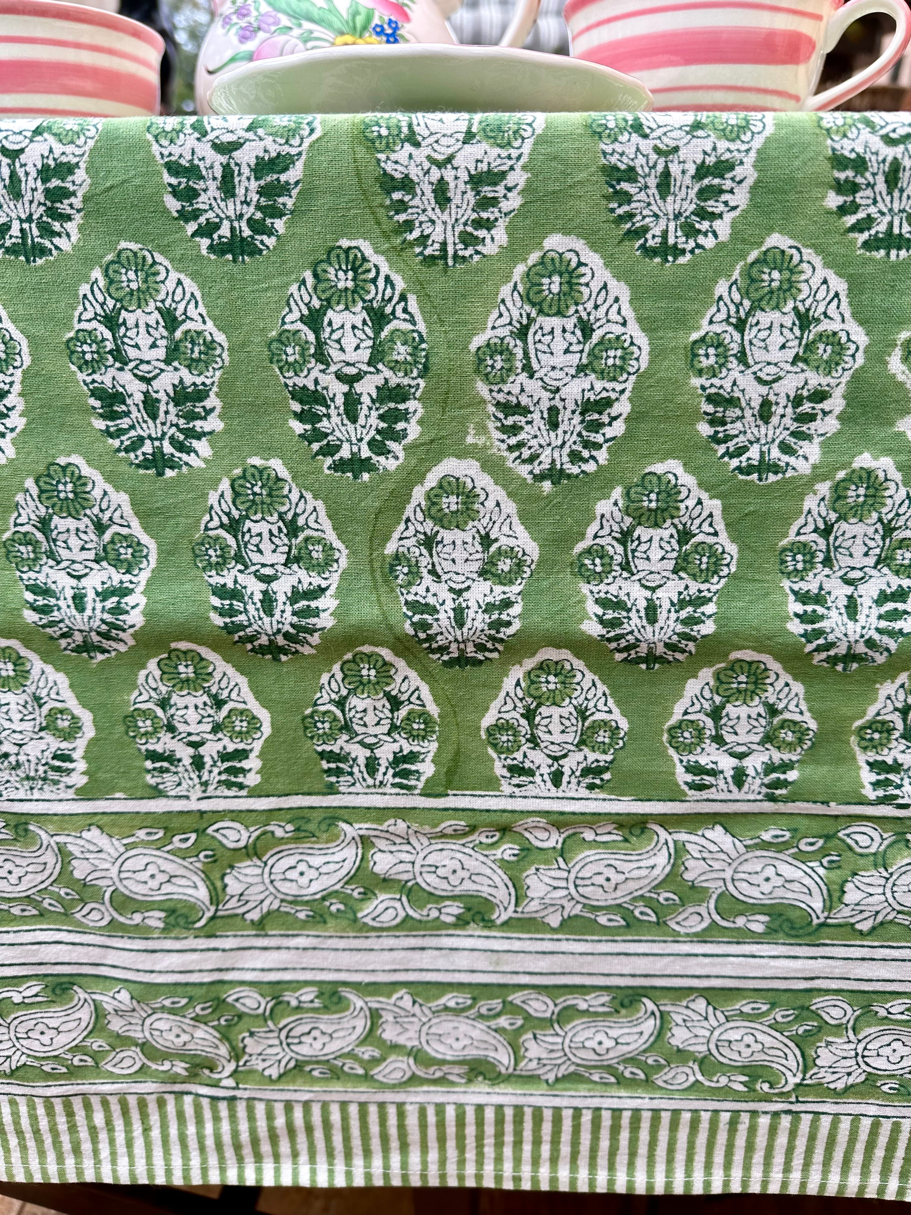 Green Brindisi Tablecloth