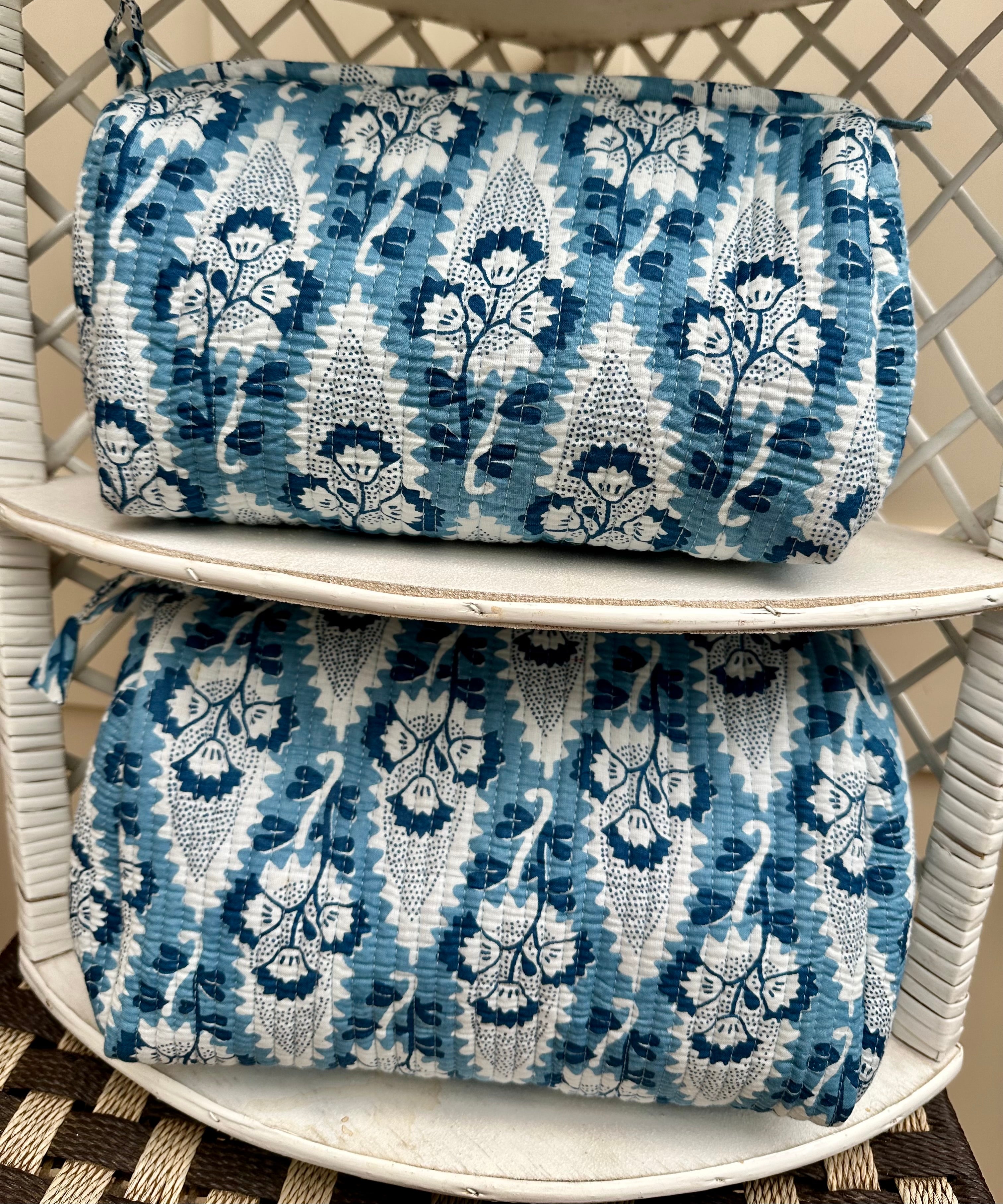 Blue Bouquet Sponge Bag