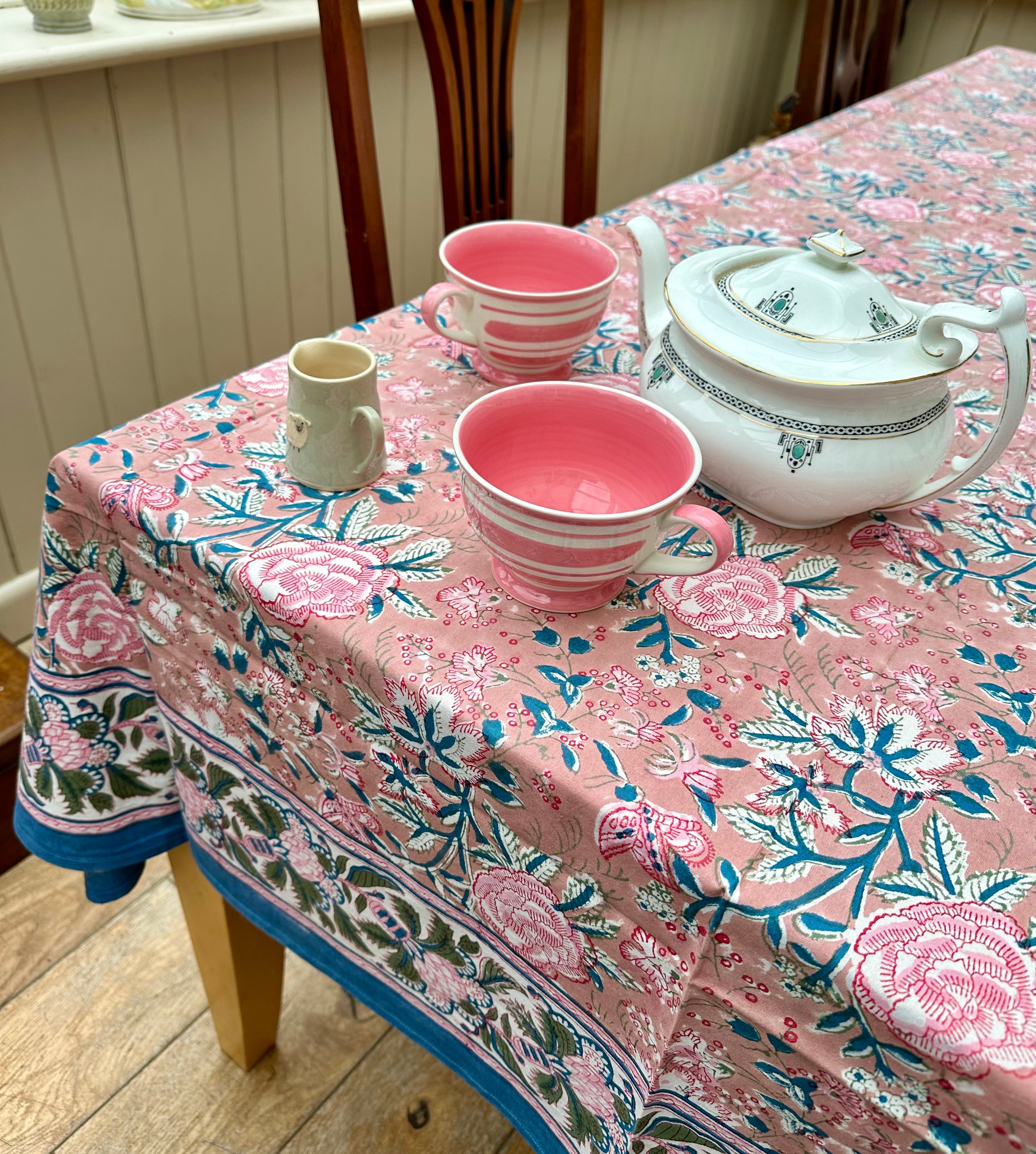 Wild Bazaar Dusky Rose Tablecloth