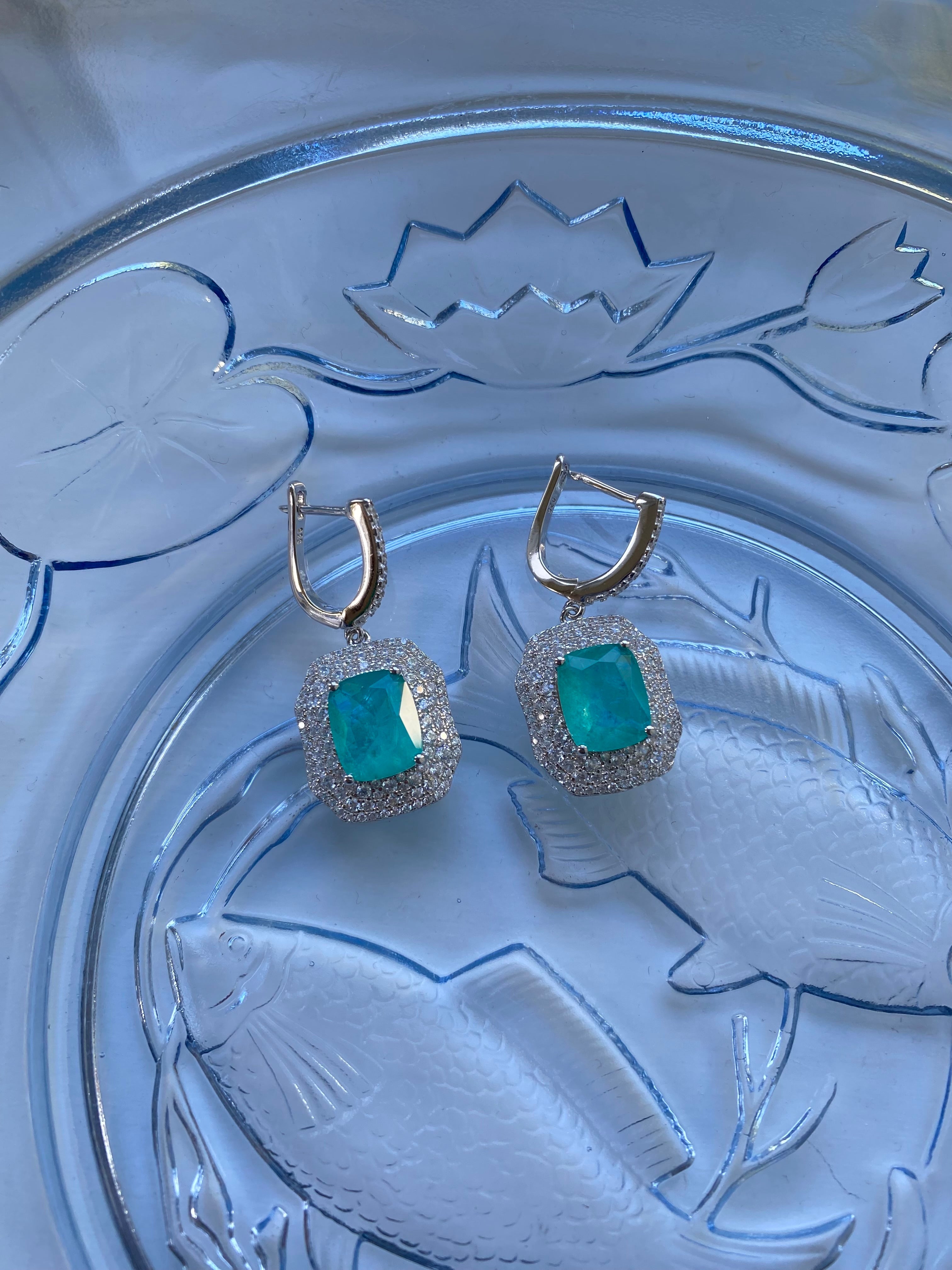 Zenia Drop Tourmeline Earrings