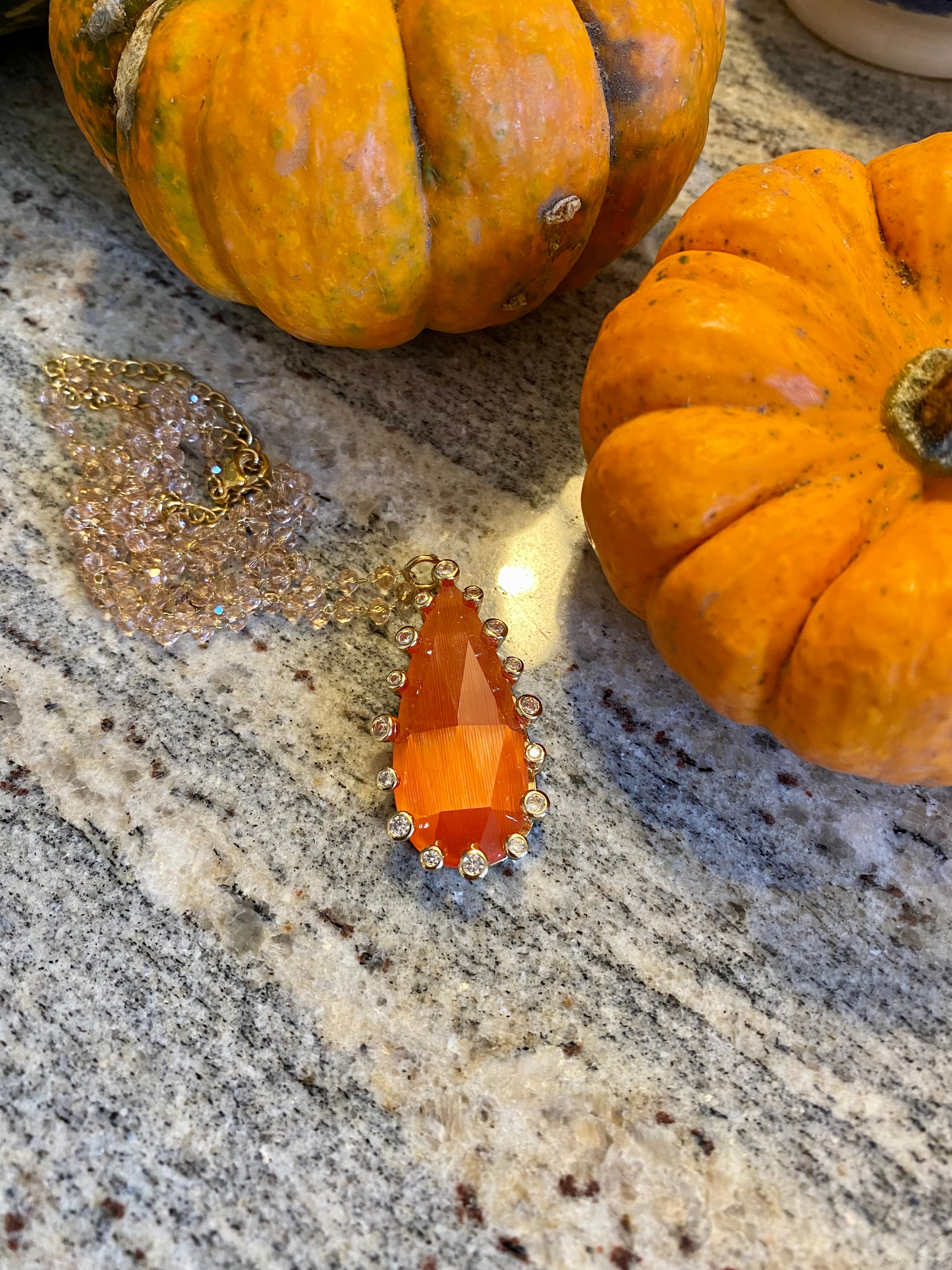 Tangerine Dream Pendant Necklace