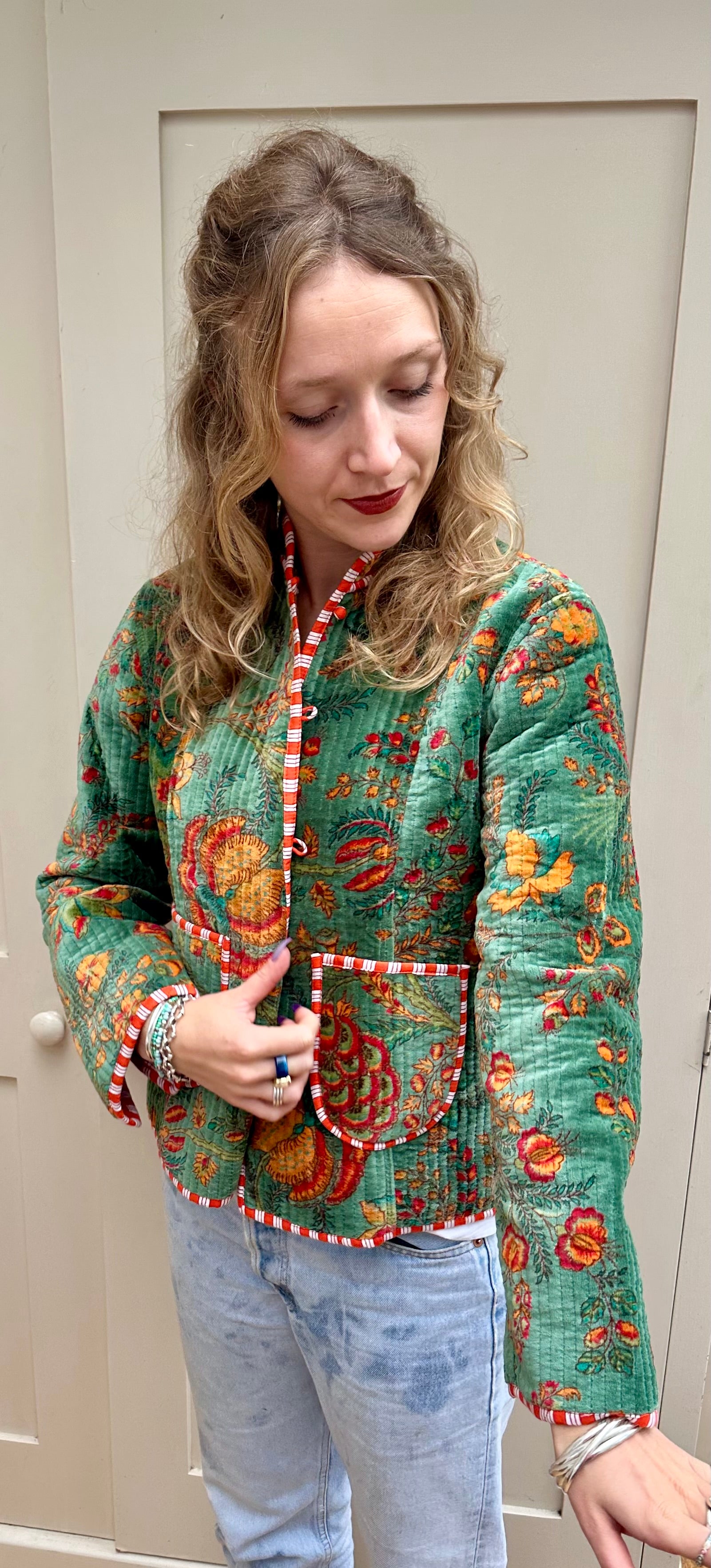 Emerald Velvet Jacket