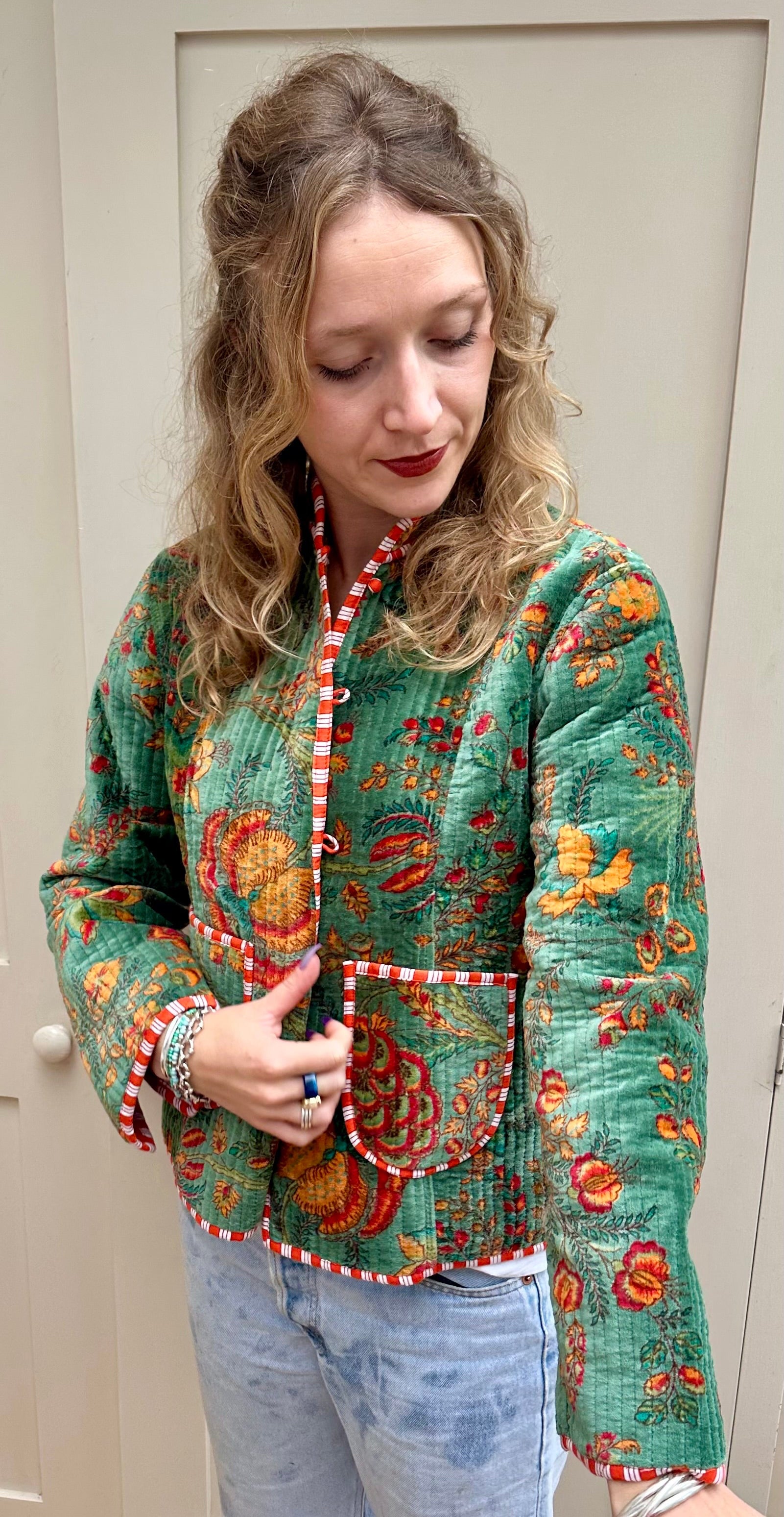 Emerald Velvet Jacket