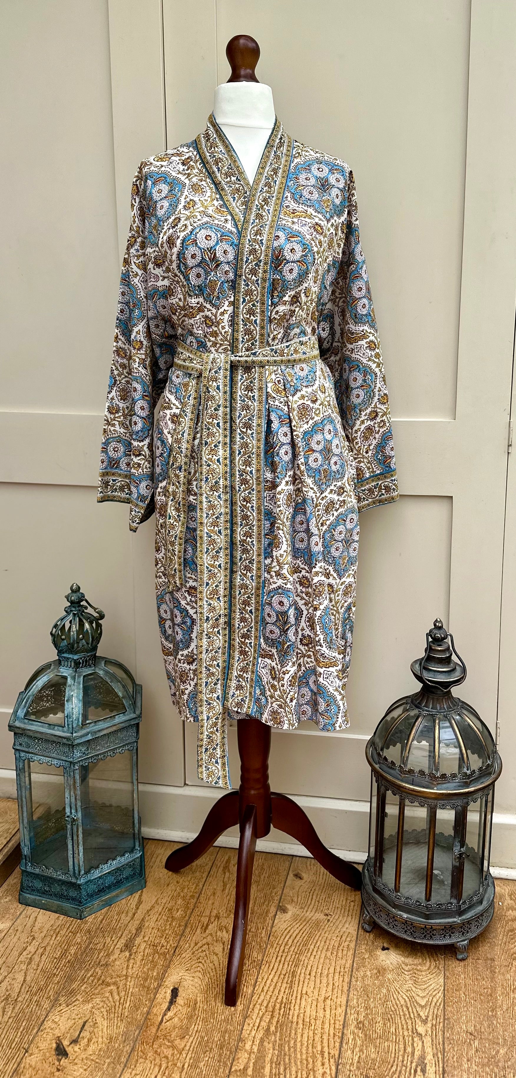 Anokhi Rowena Midi Dressing Gown