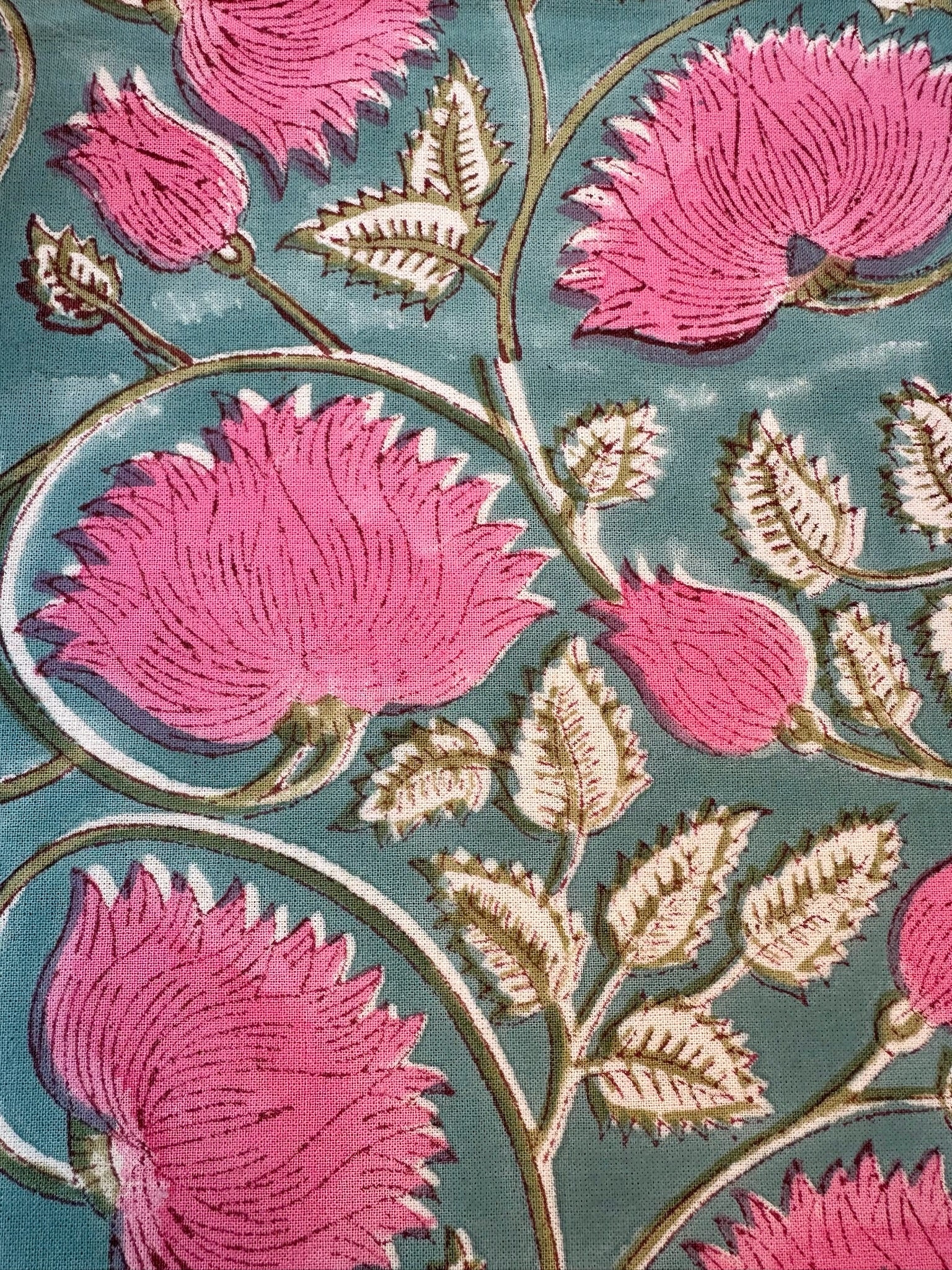 Fuchsia and Teal Tuscany Tablecloth