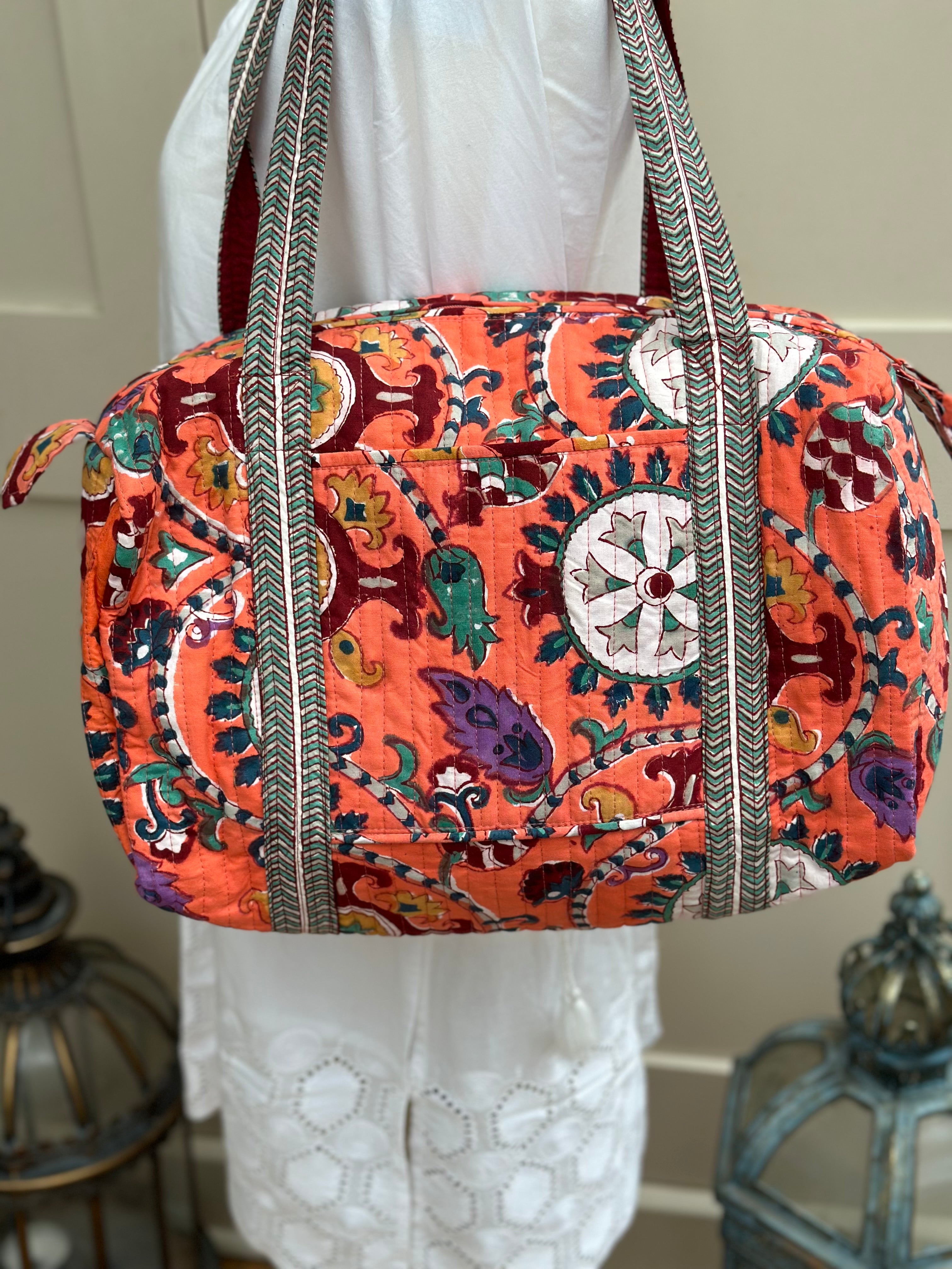Coral Suzani Bag