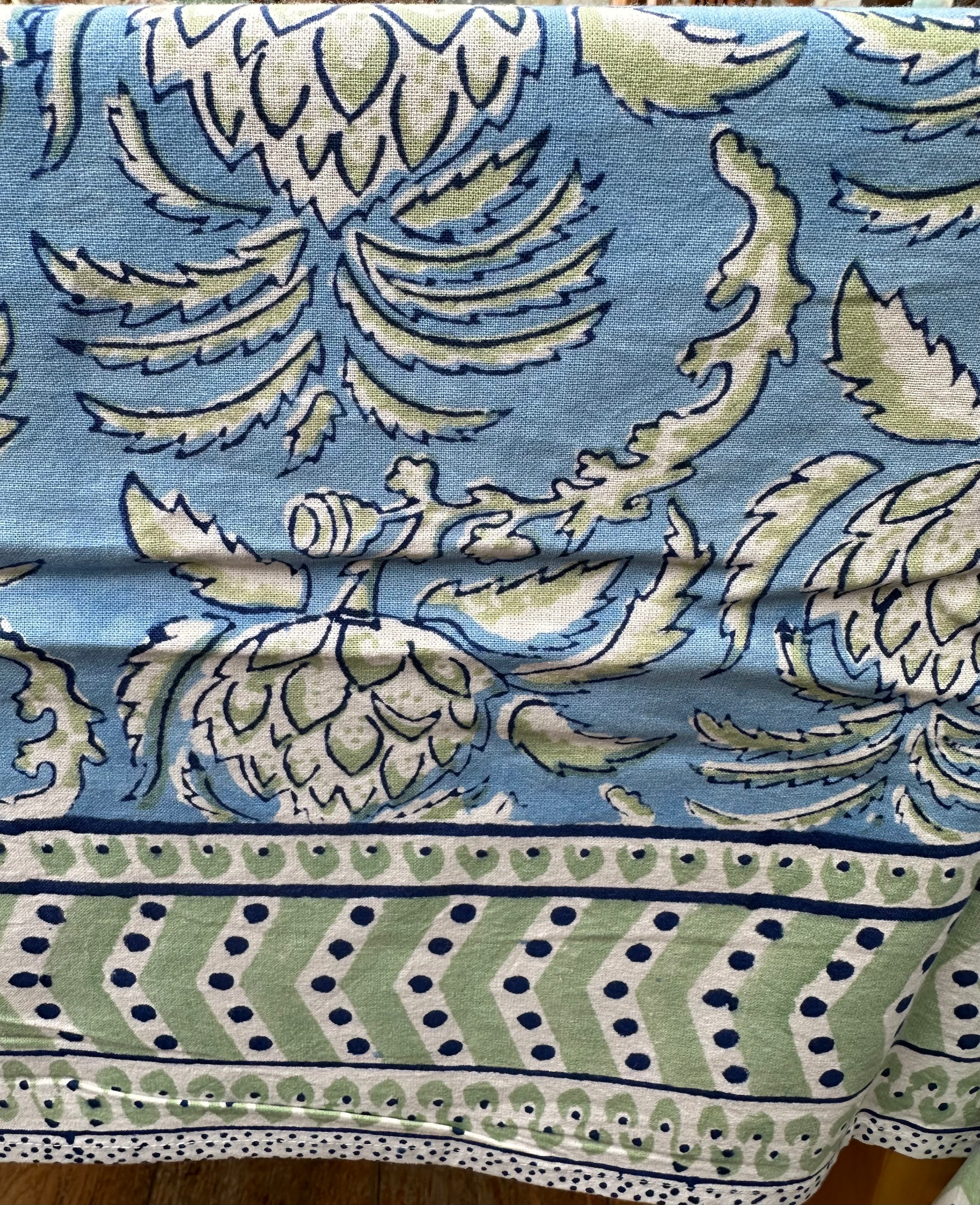 Blue Serifos Tablecloth