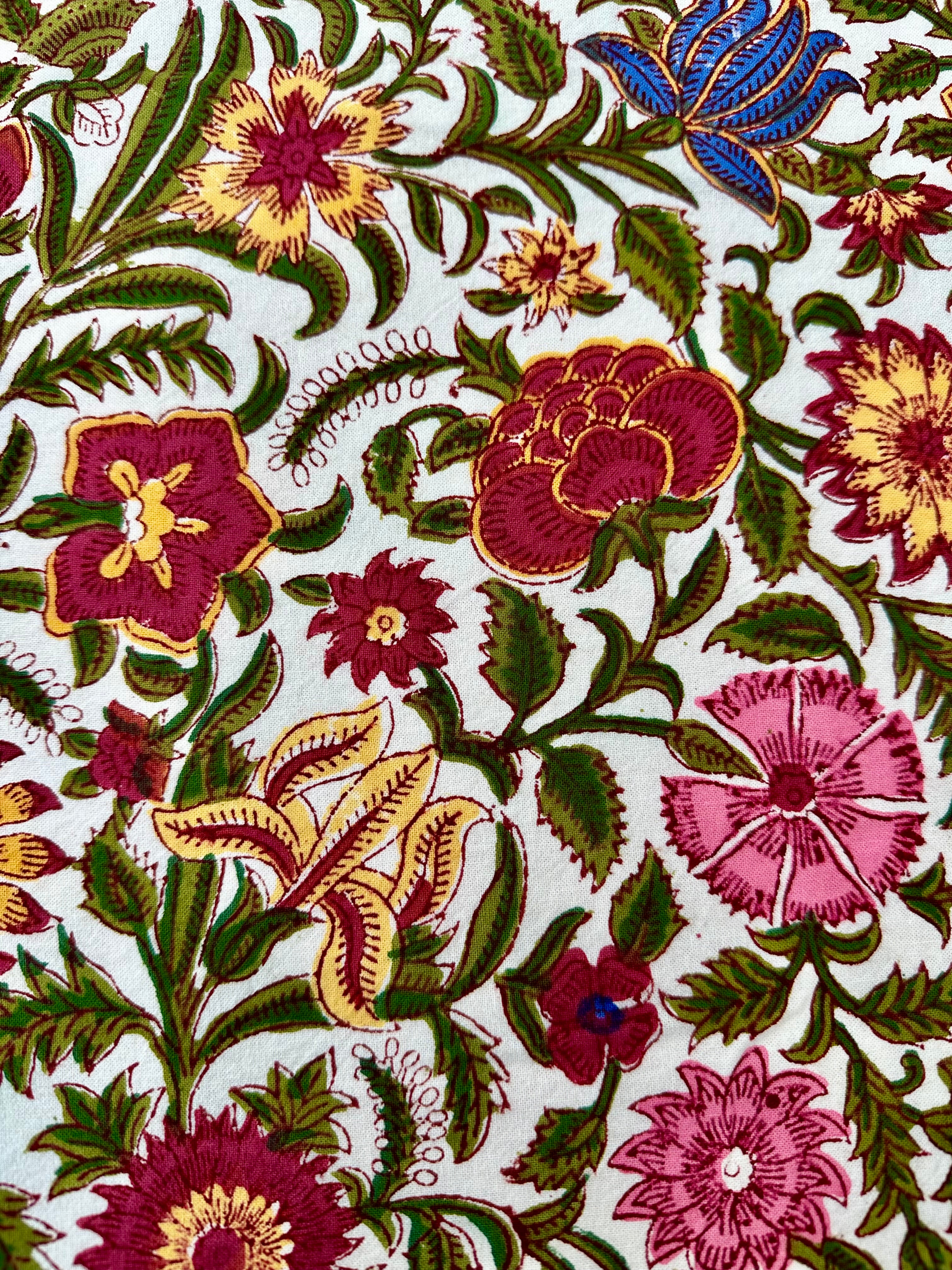 White Anokhi Majorelle Tablecloth