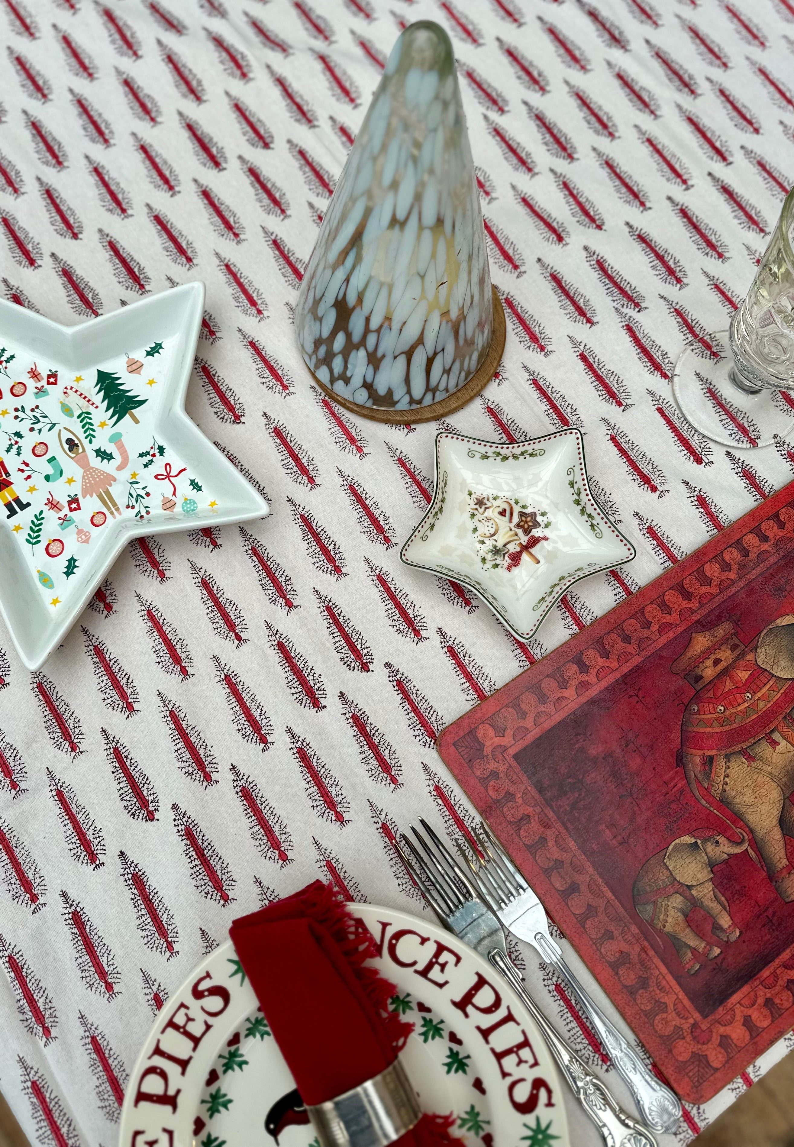 Red Natale Tablecloth