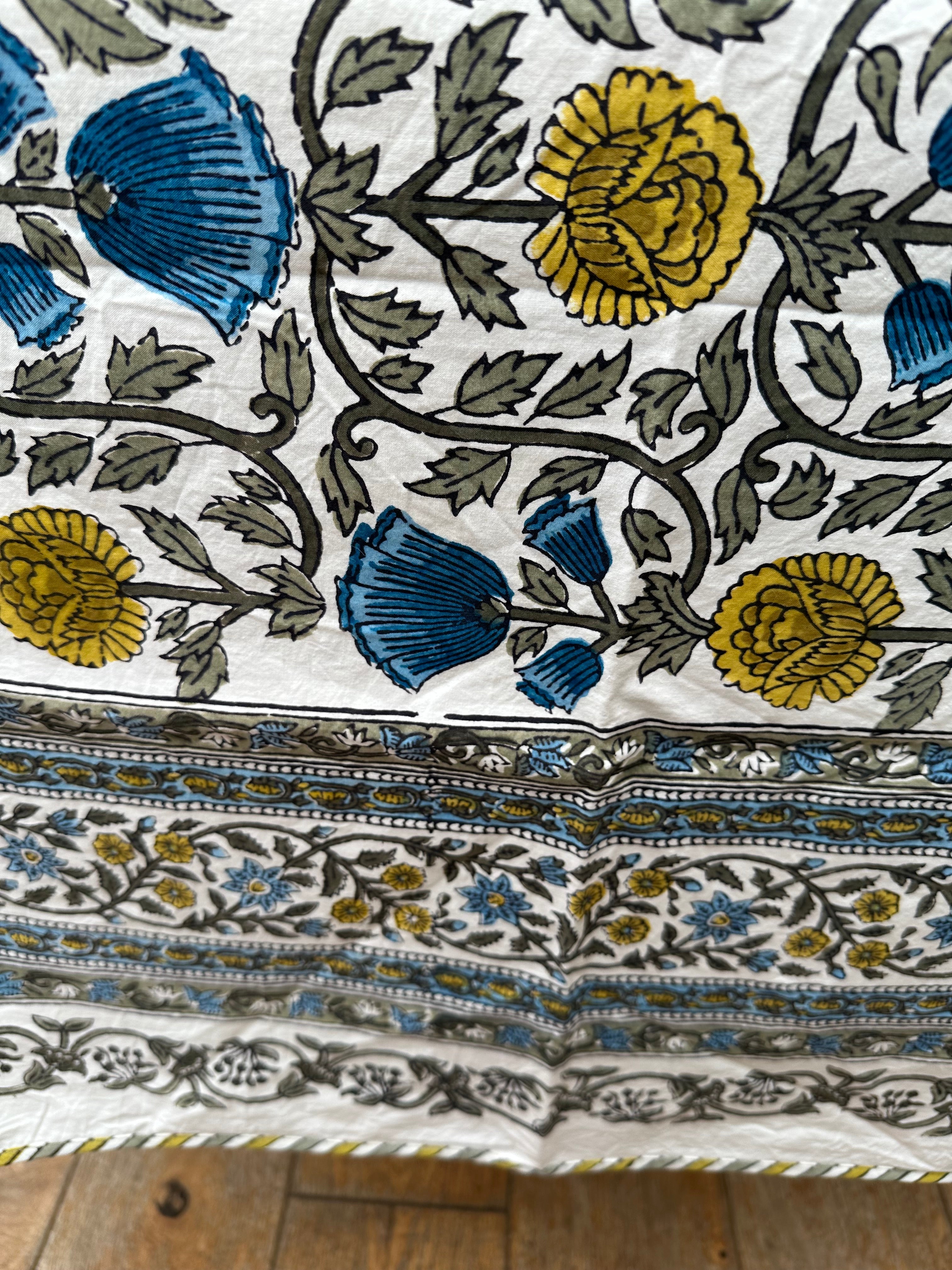 Anokhi White Mysore Tablecloth