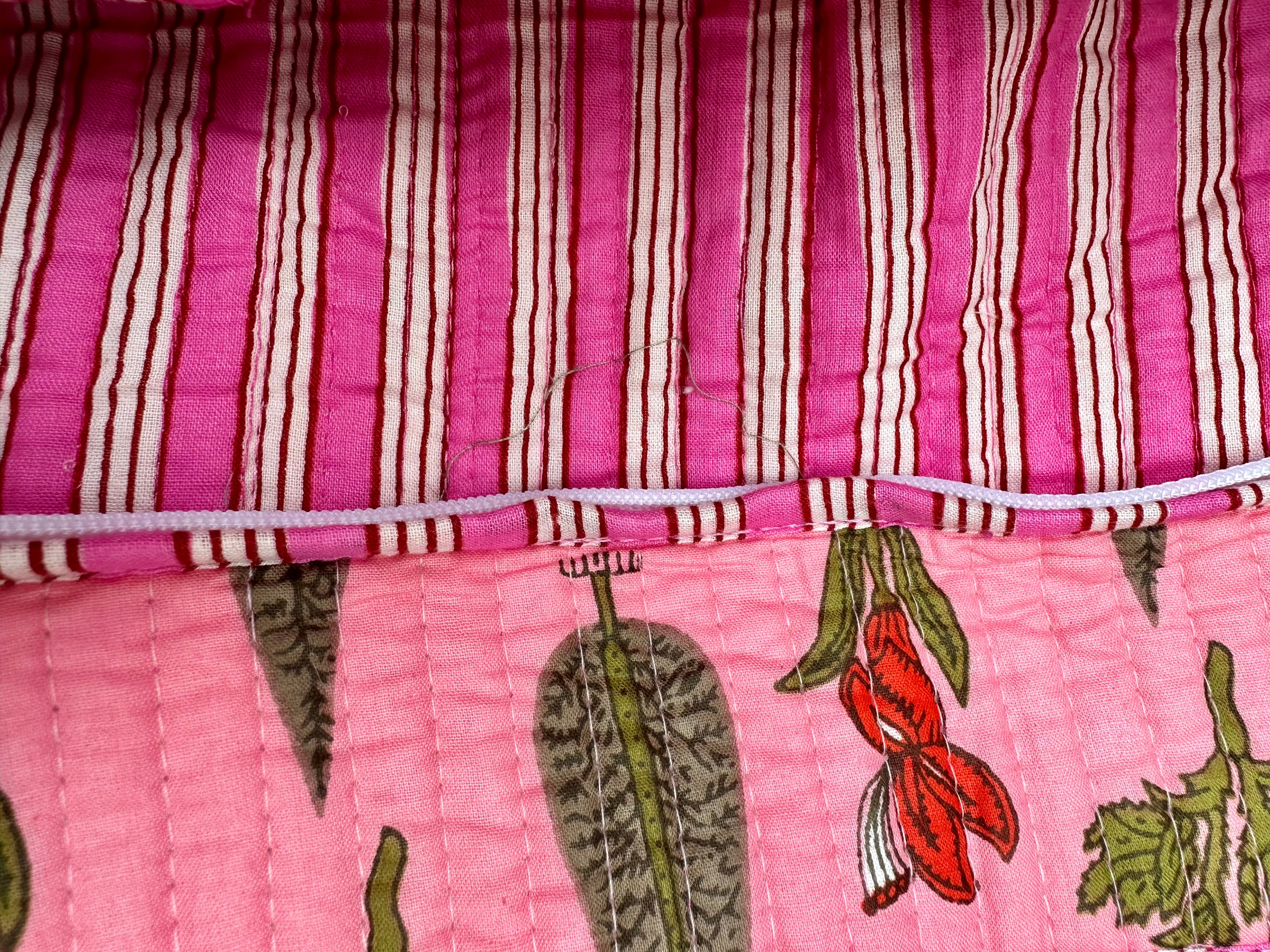 Pink Cypress Zip Bag