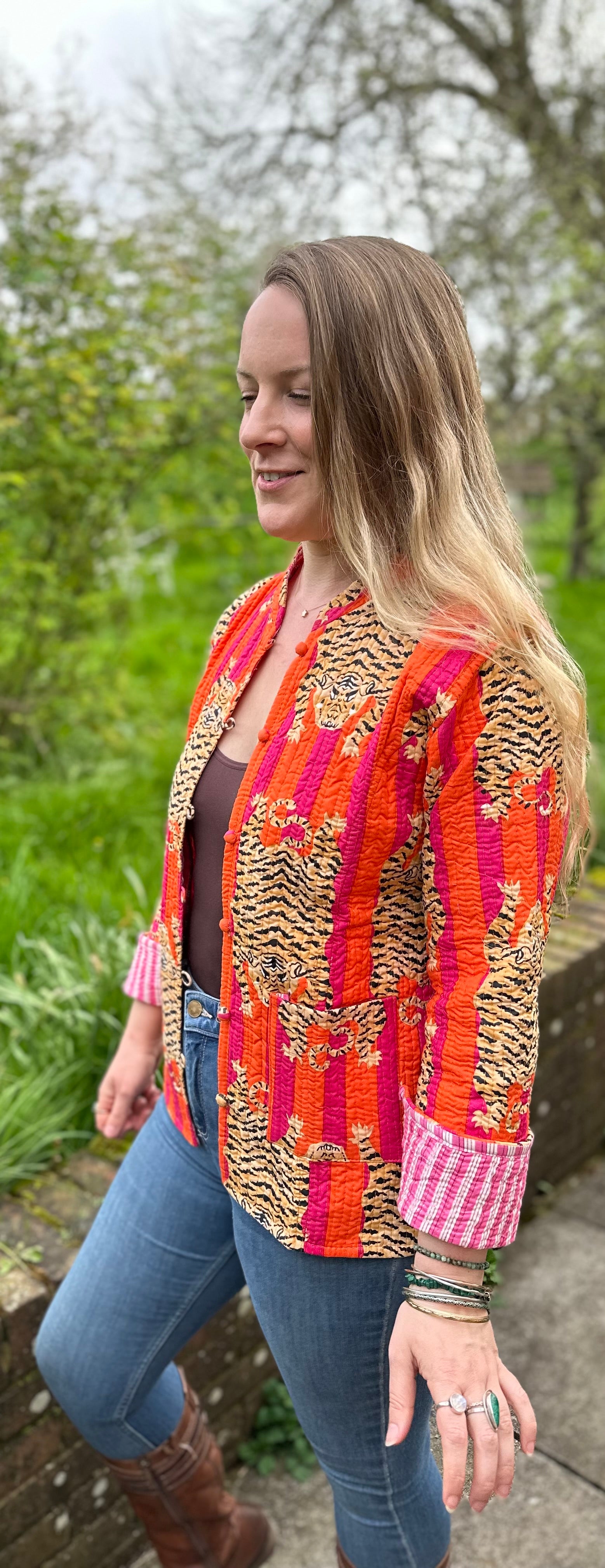 Pink and Orange Tiger Jacket