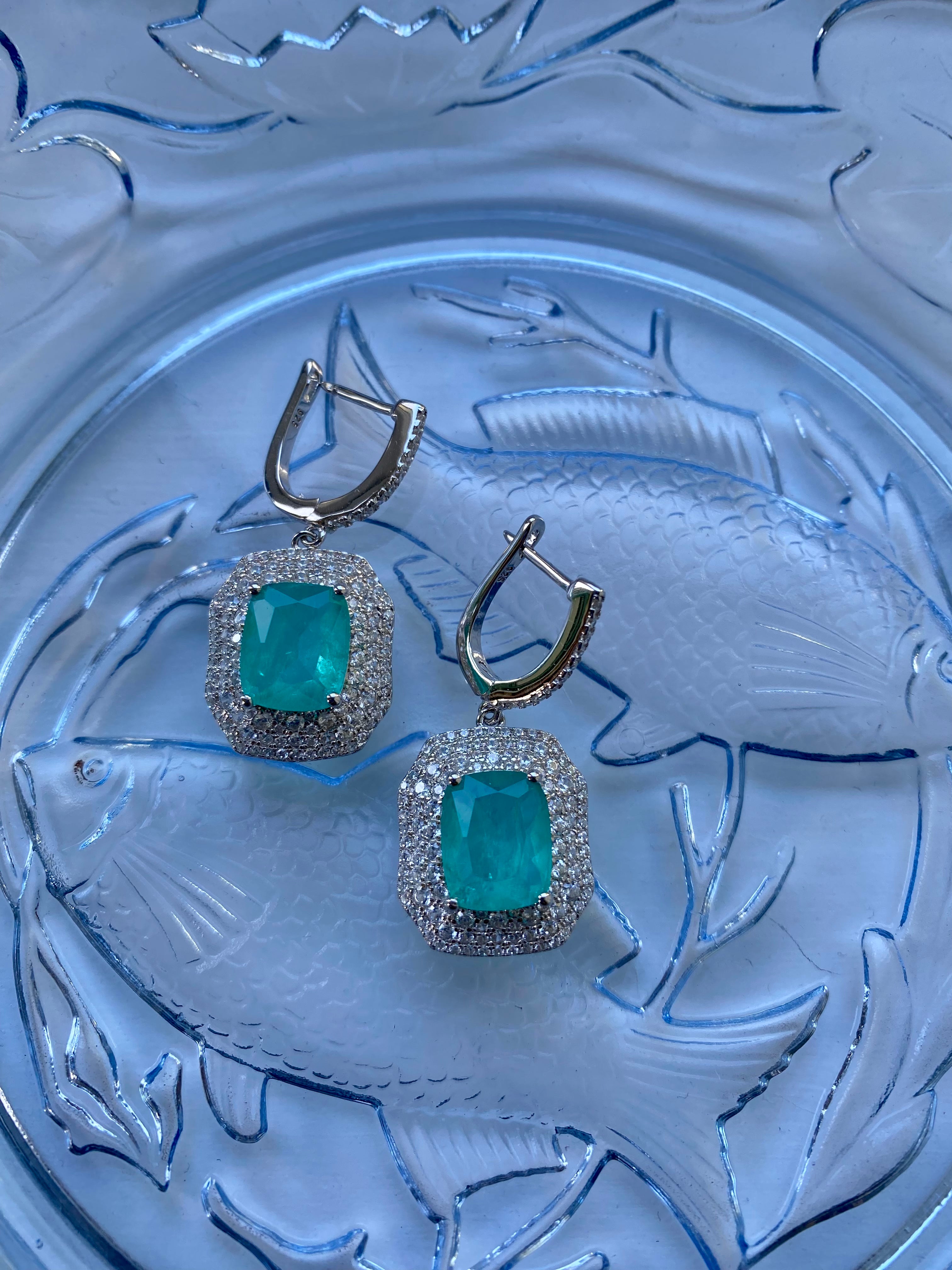 Zenia Drop Tourmeline Earrings