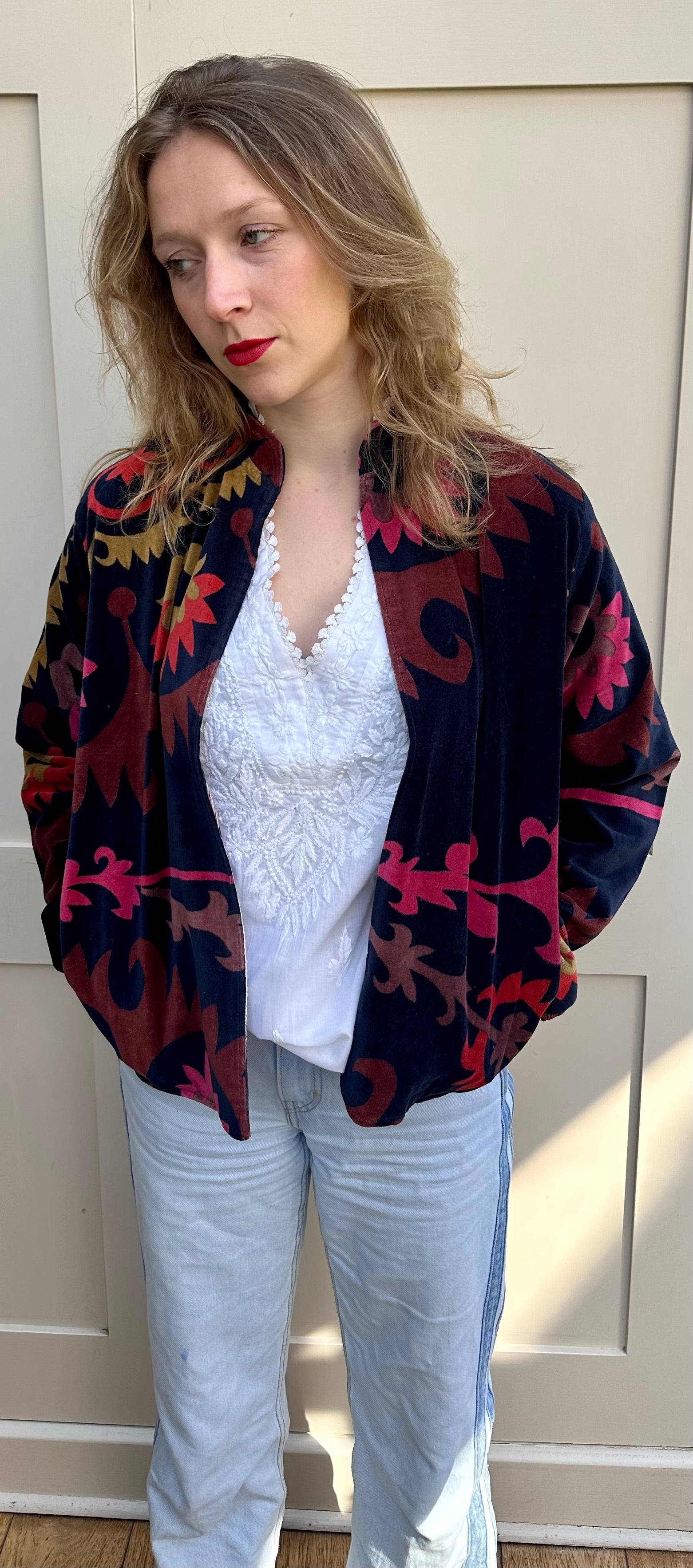 Midnight Velvet Suzani Jacket