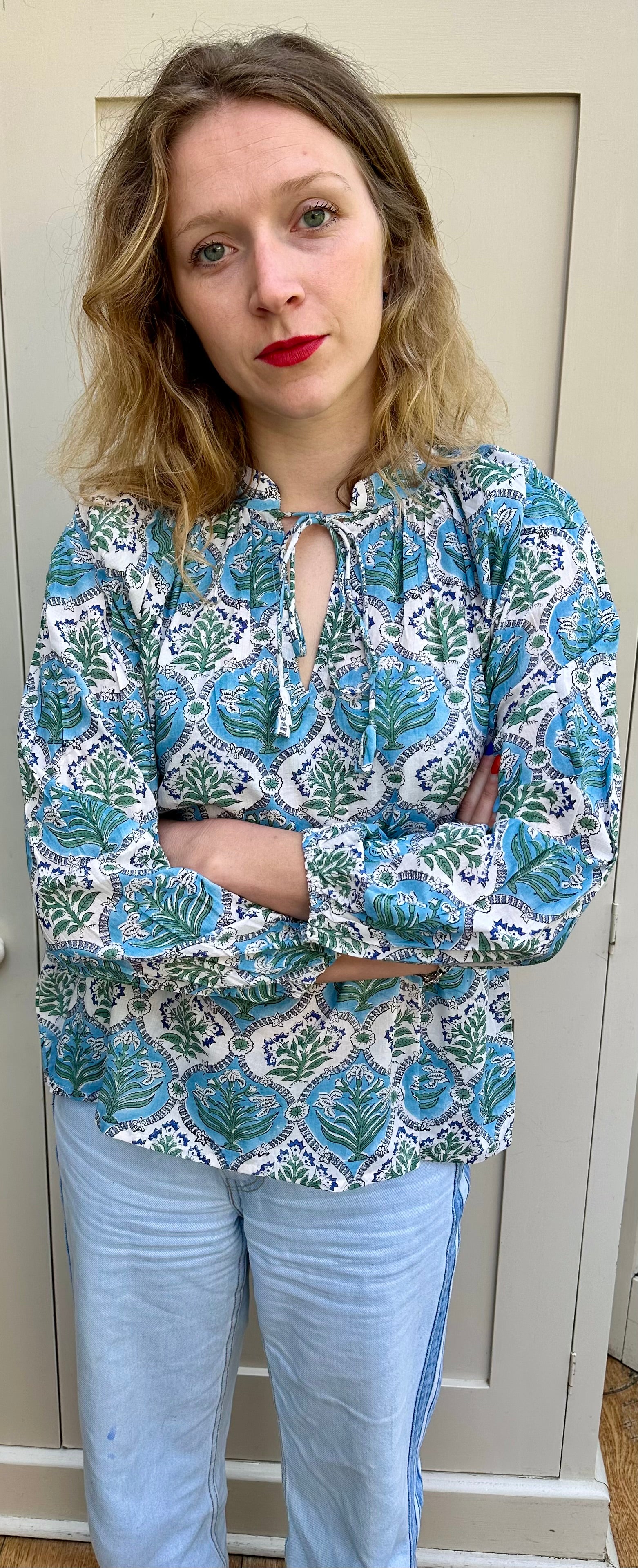 Blue Zenia Top