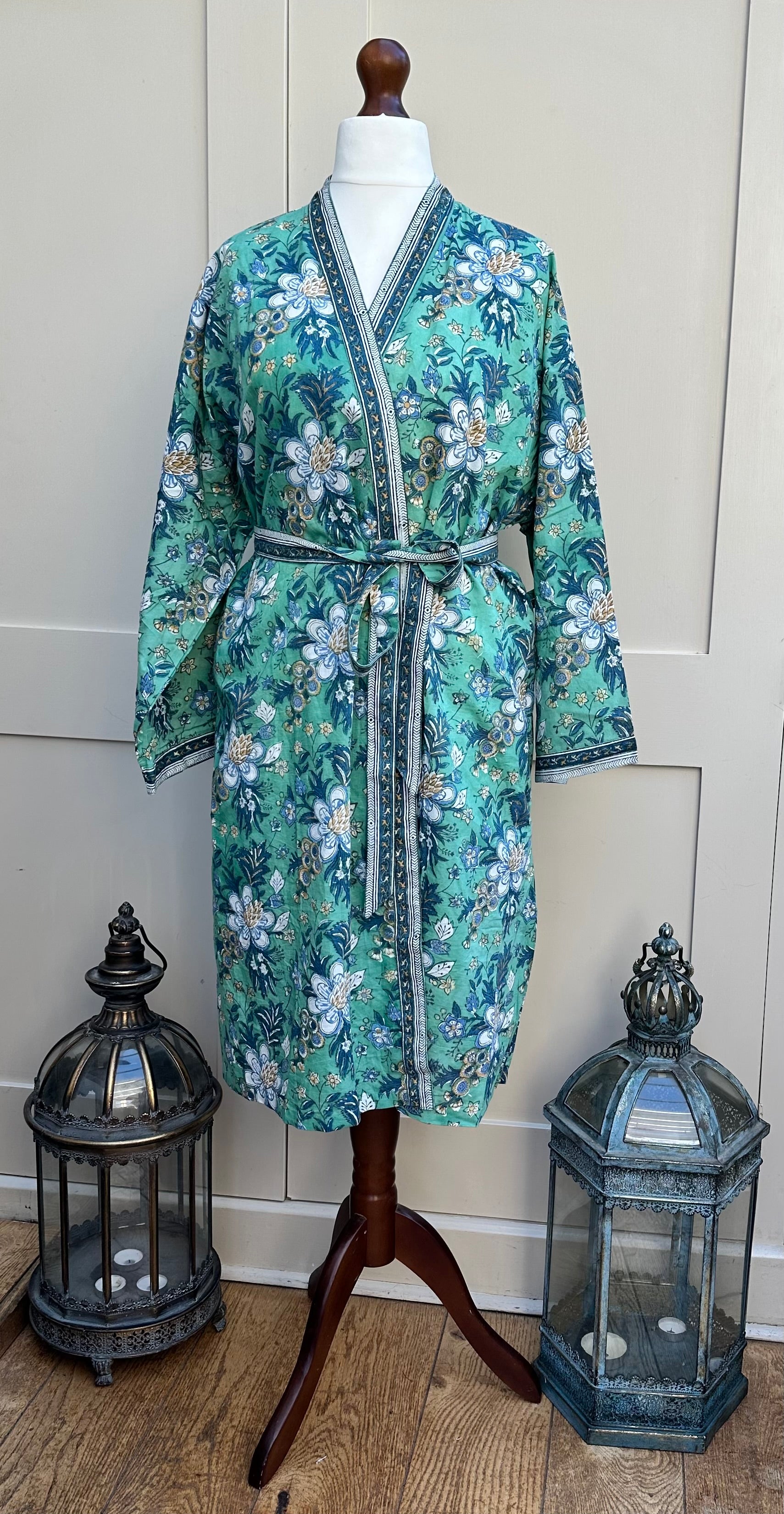 Anokhi Jade Lodhi Midi Dressing Gown