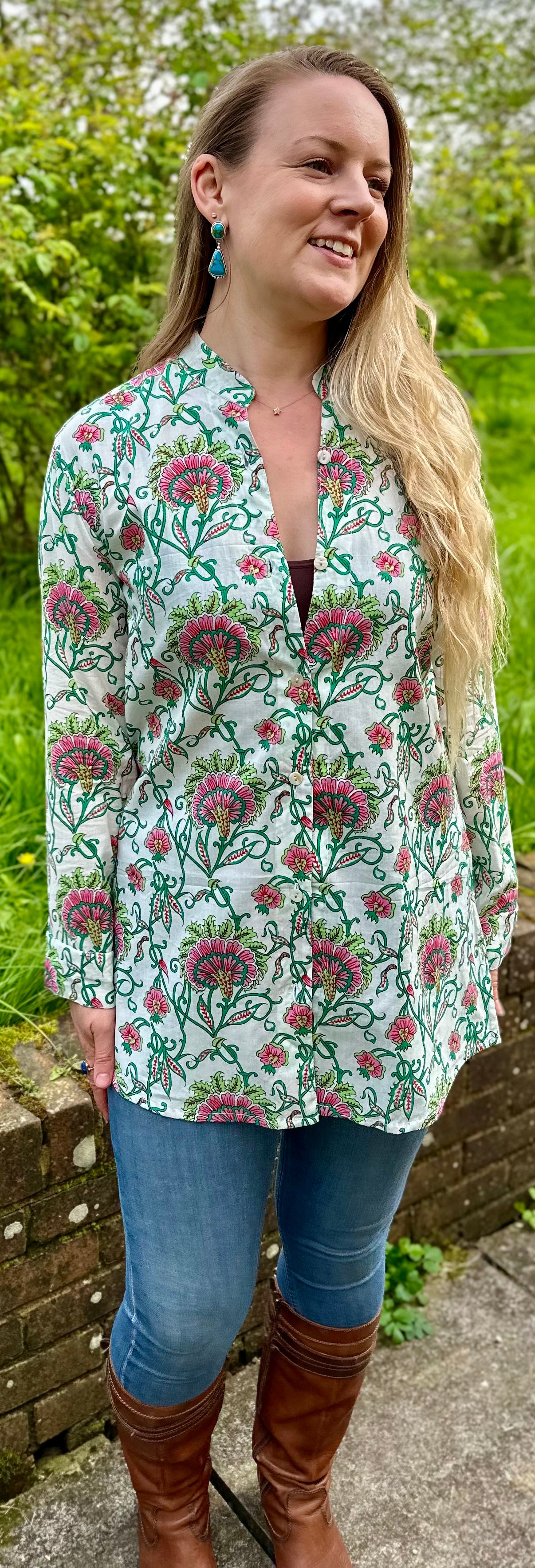 Pink Bloom Cassiopi Shirt