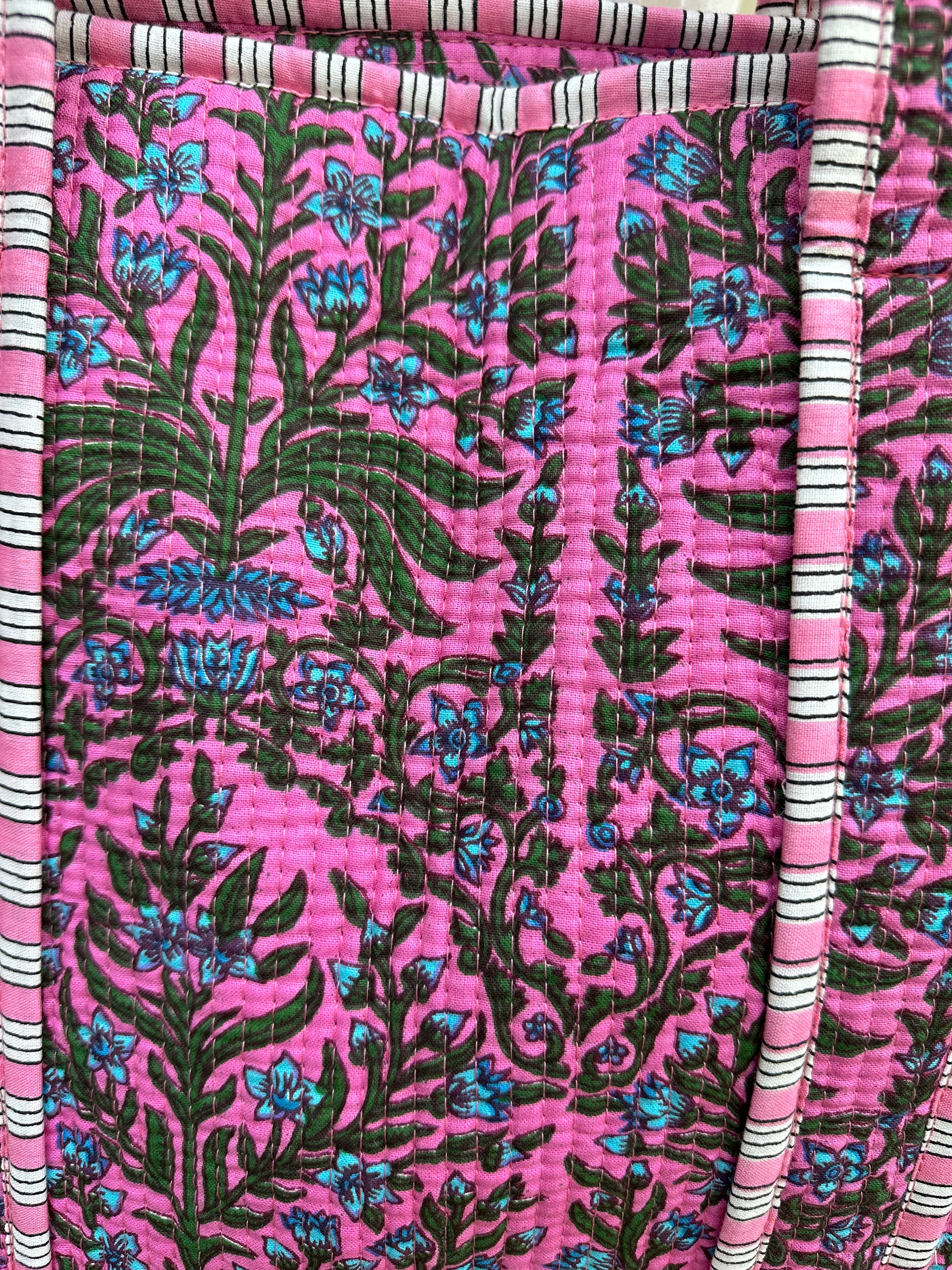 Pink Palmyra Oriana Zip Bag