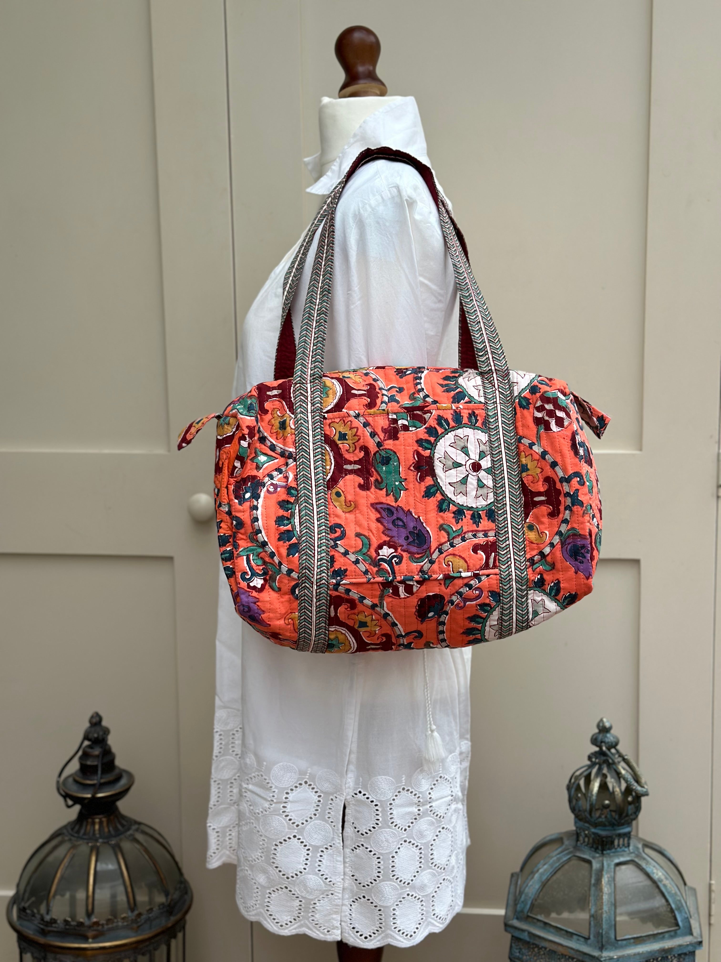 Coral Suzani Bag