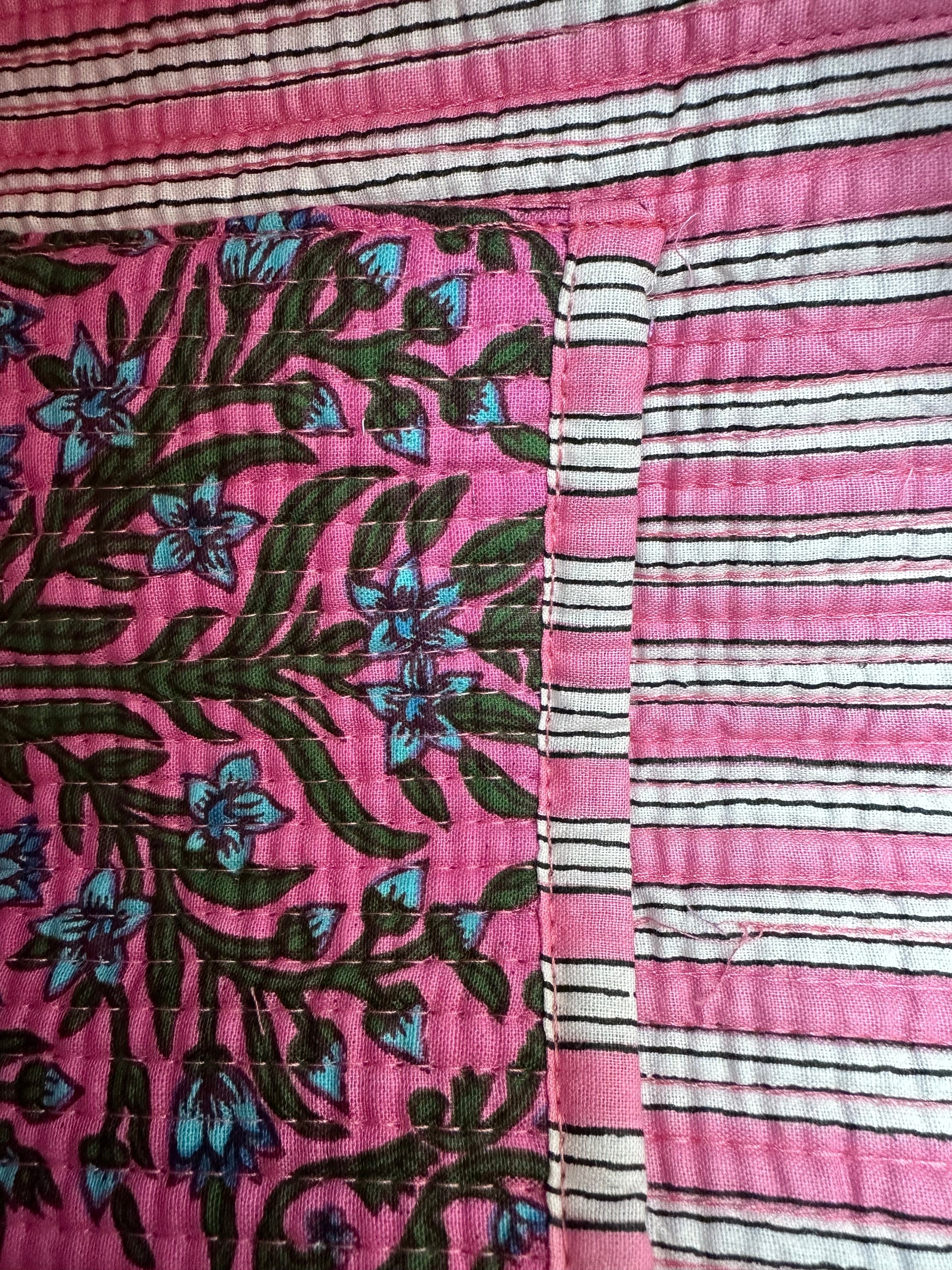 Pink Palmyra Oriana Zip Bag