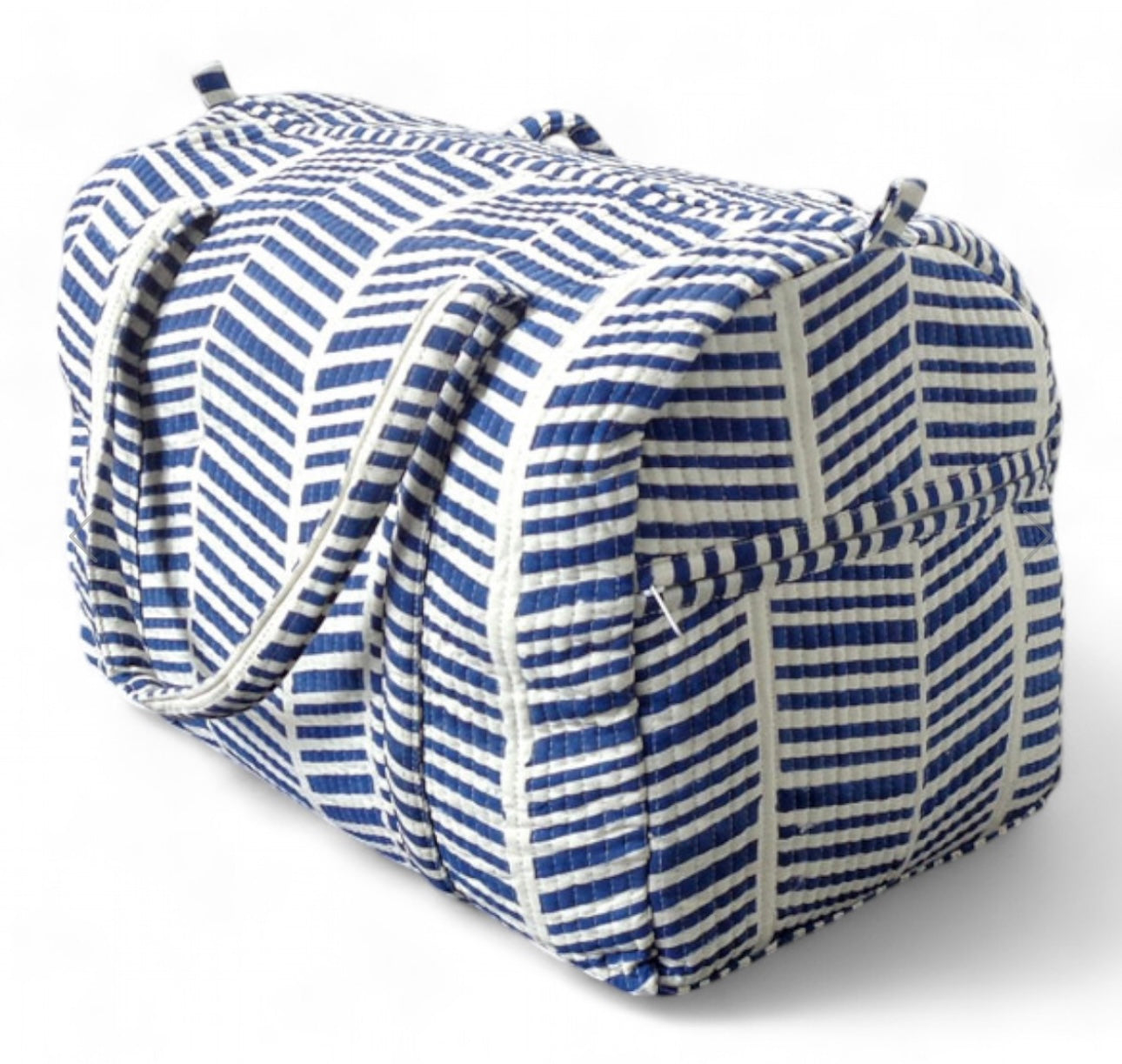 Blue Mati Stripe Weekend Bag