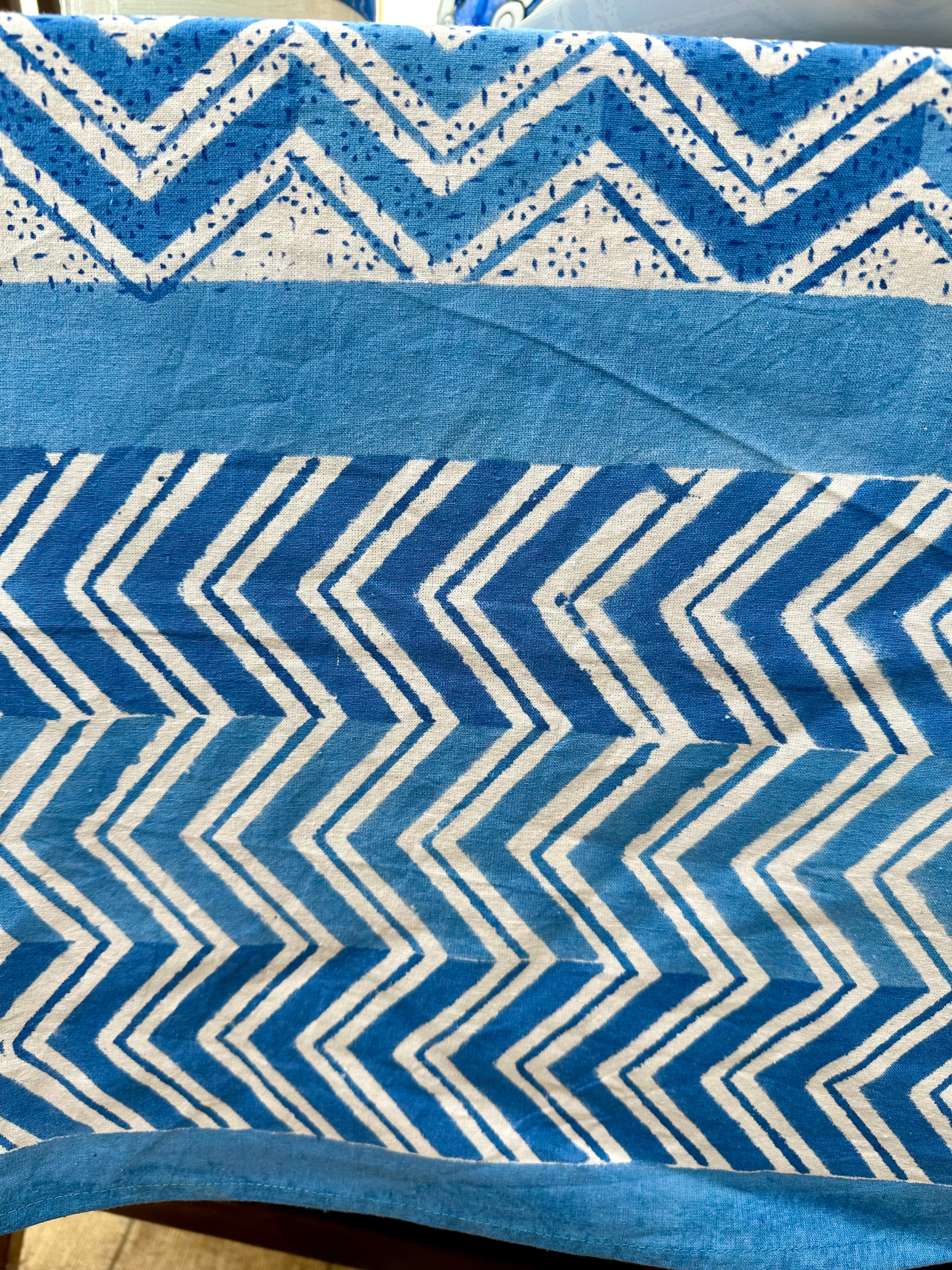 Blue Aztec Tablecloth