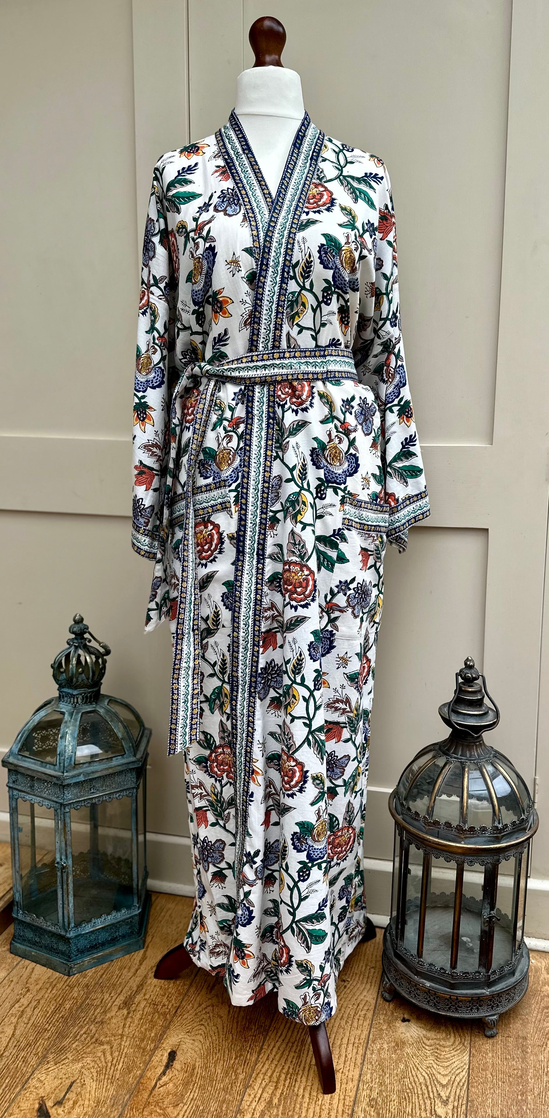 Anokhi Maria Long Dressing Gown