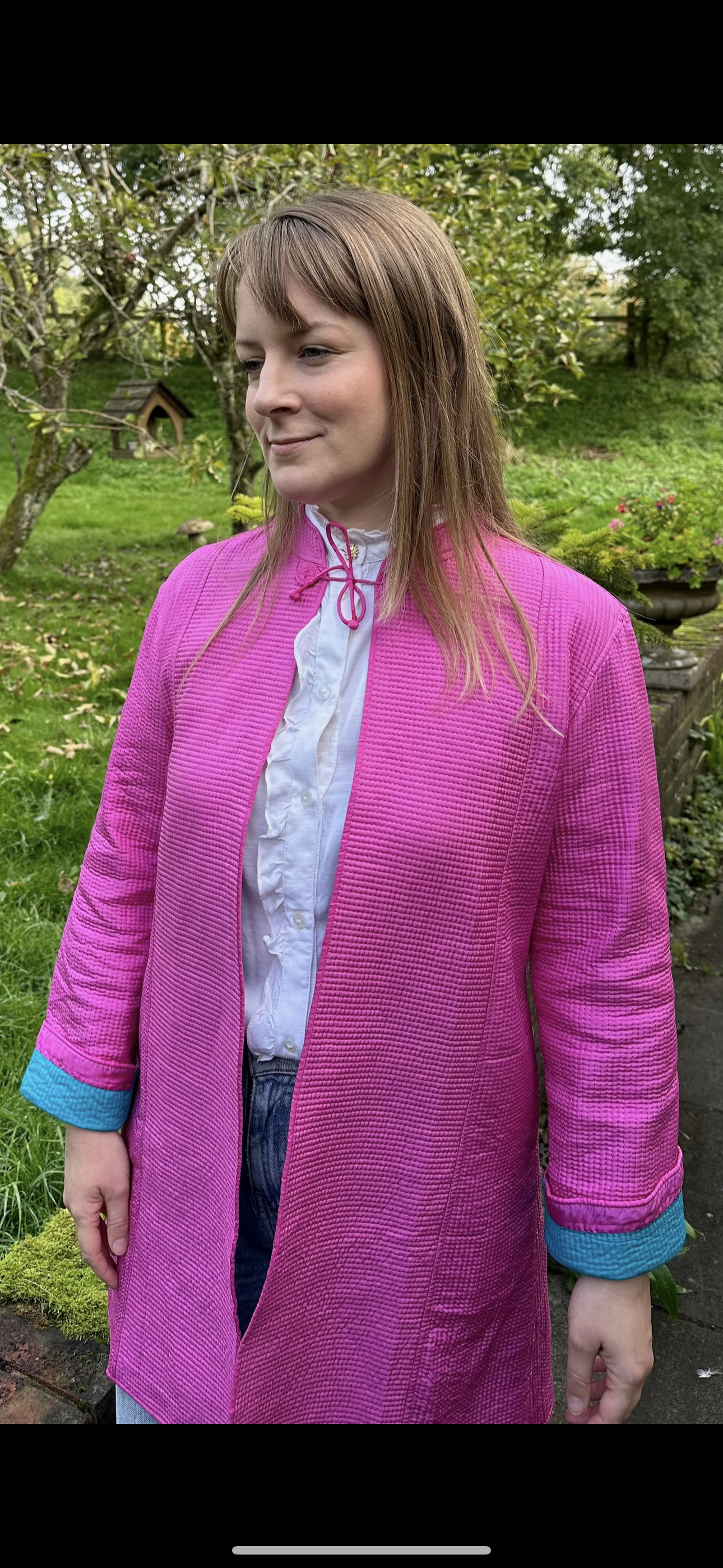 Pink and Blue Opera Coat