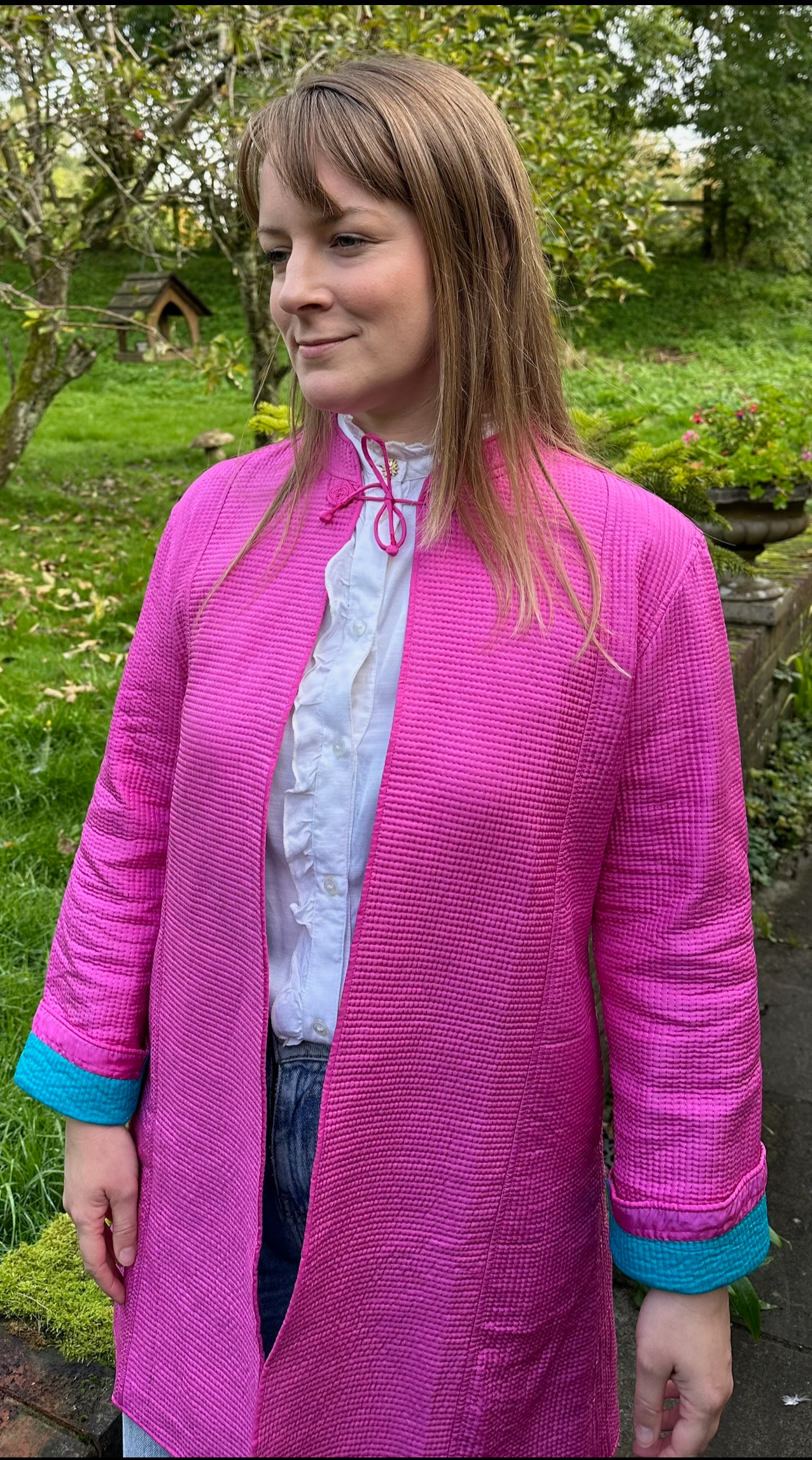 Pink and Blue Opera Coat