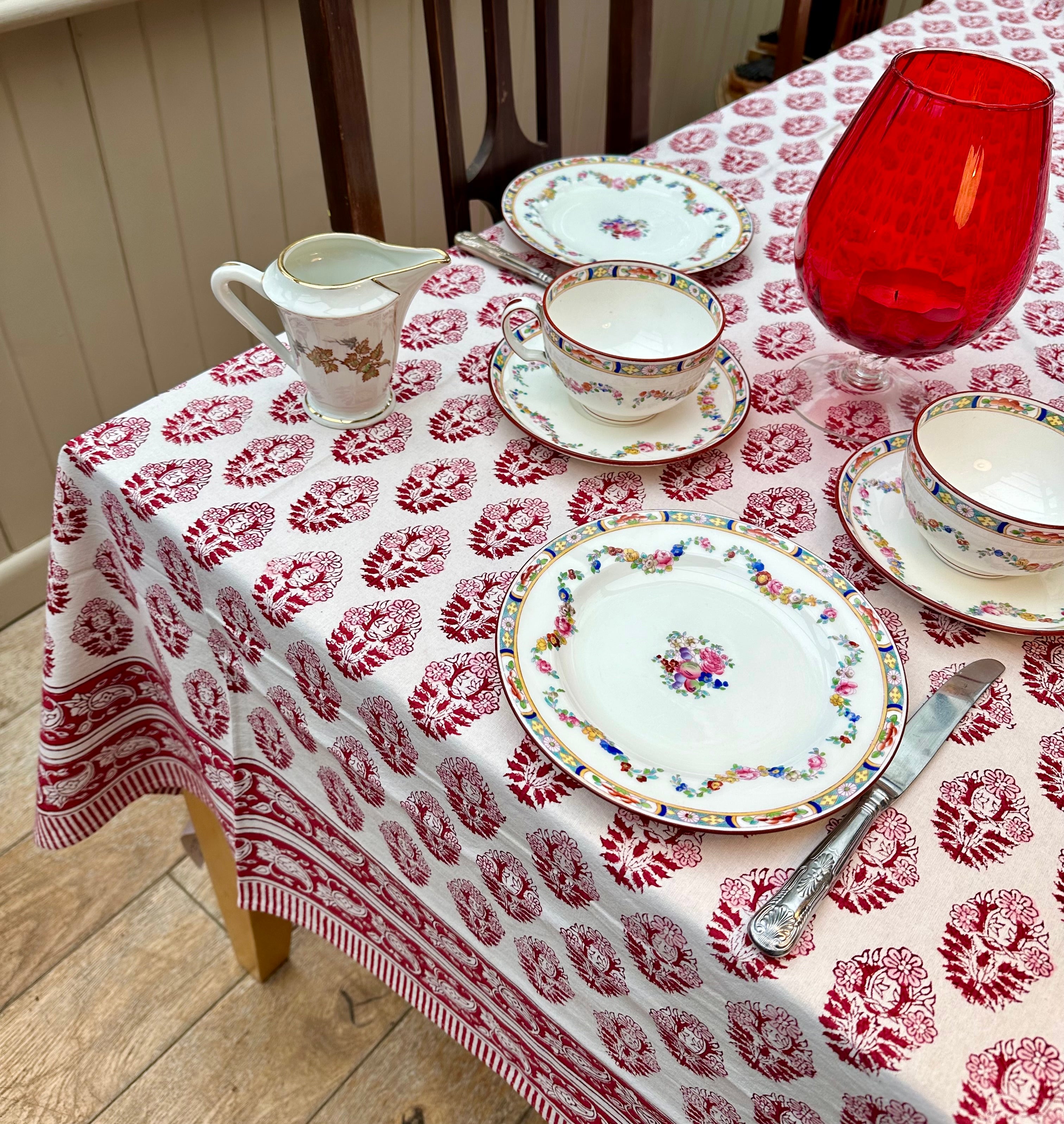 Red Brindisi Tablecloth