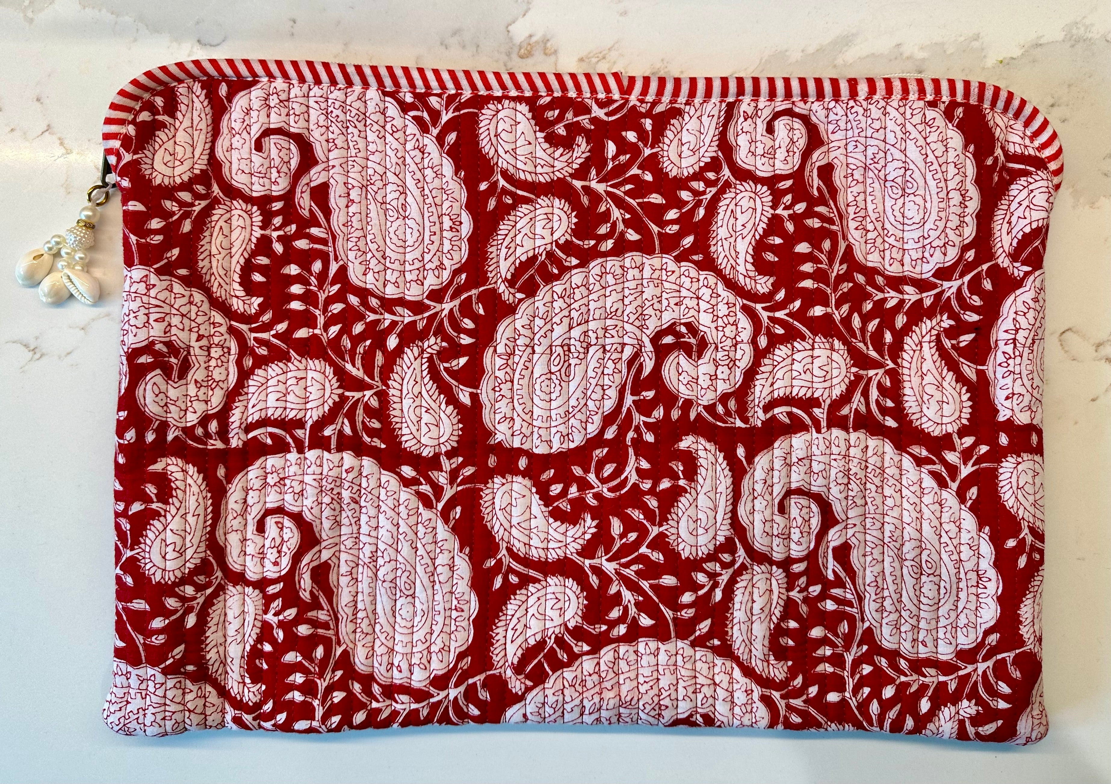 Red Tarifa Laptop Case