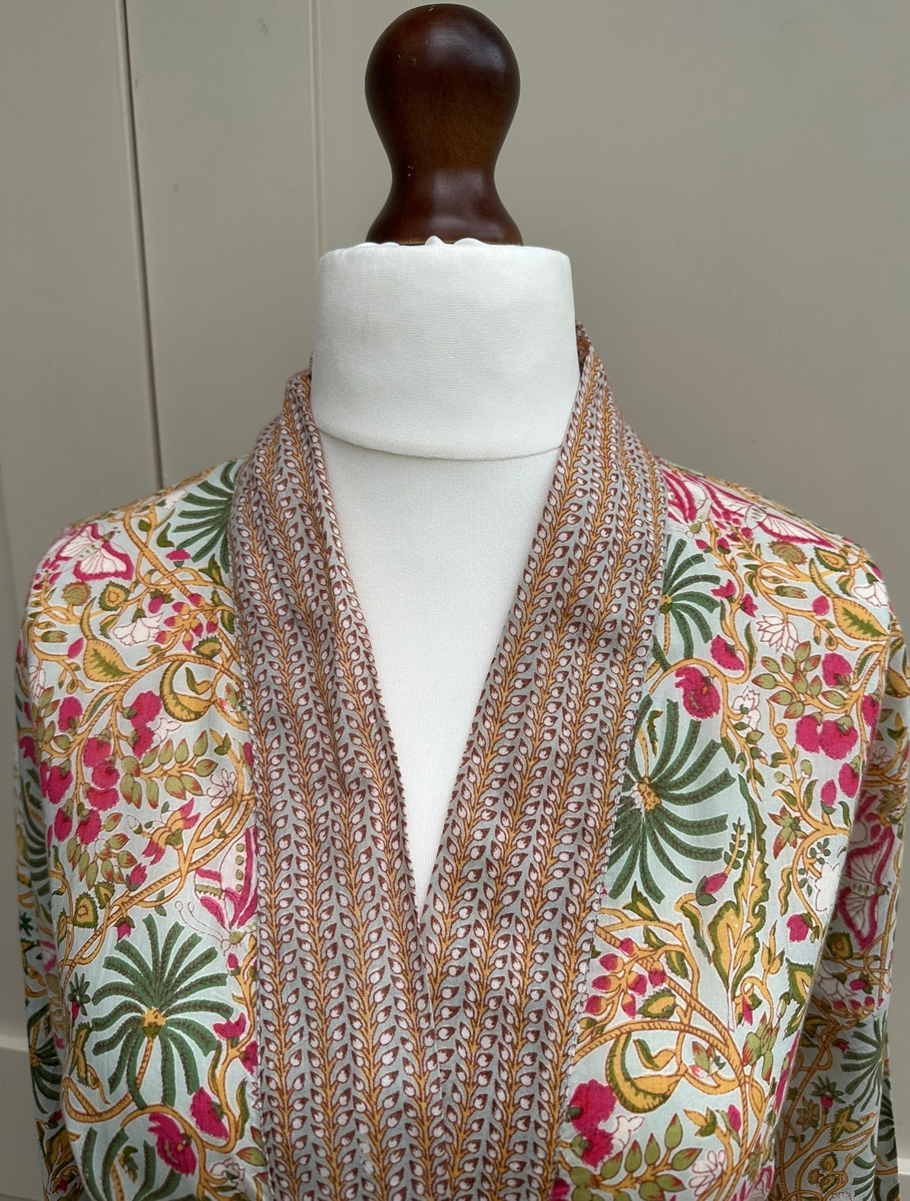 Jungle Palm Midi Dressing Gown