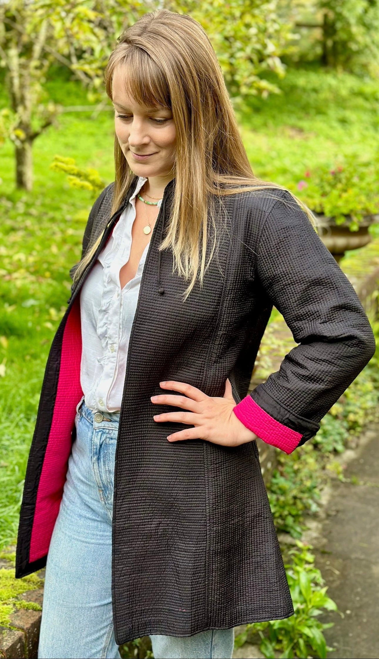 Black and Pink Opera Coat