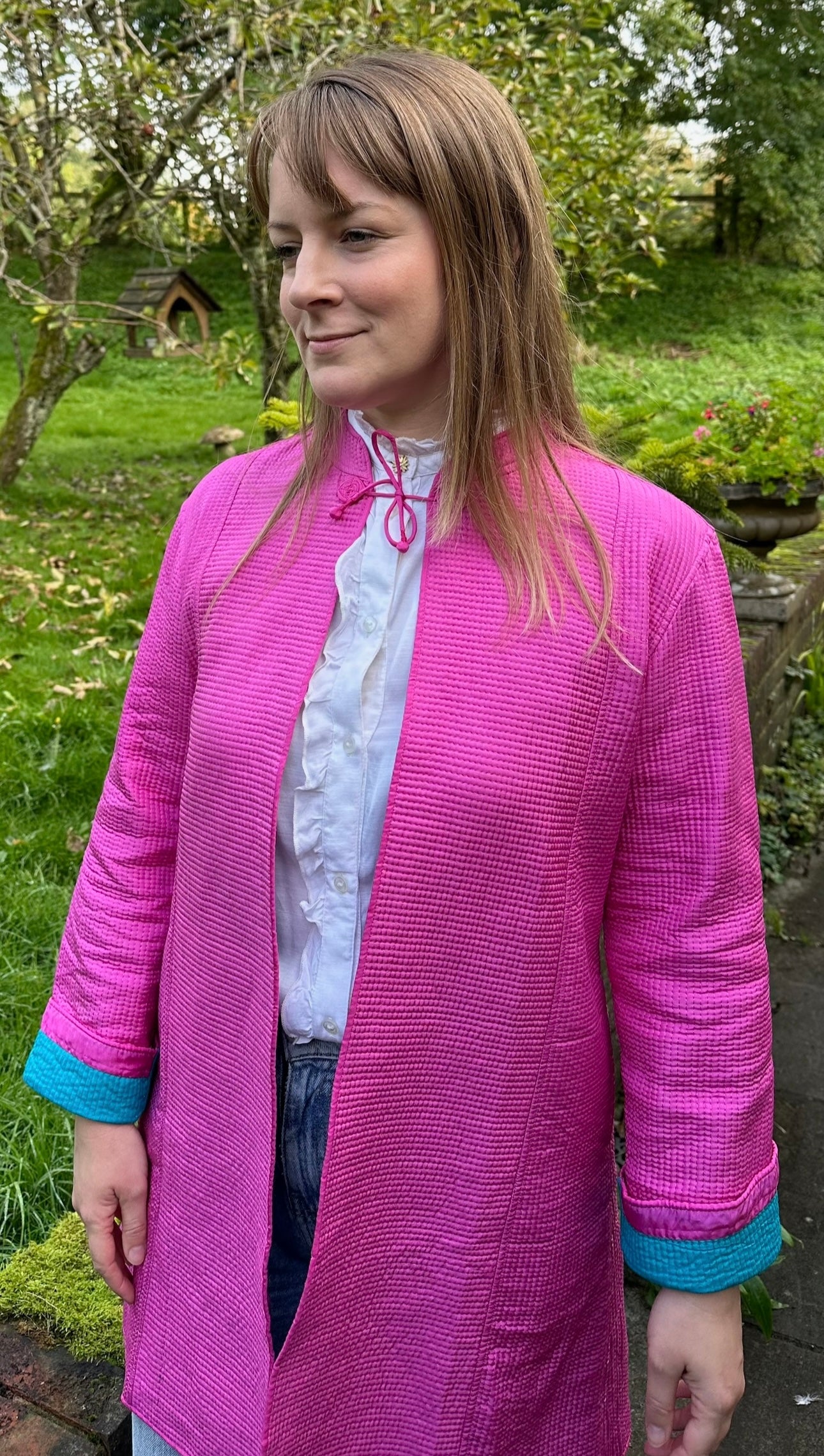 Pink and Blue Opera Coat
