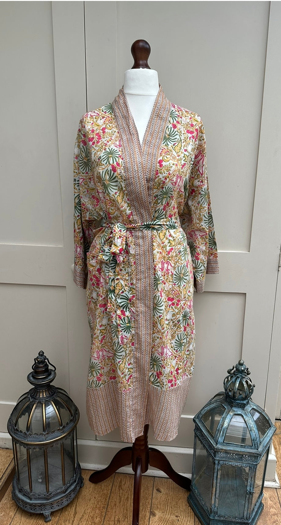 Jungle Palm Midi Dressing Gown