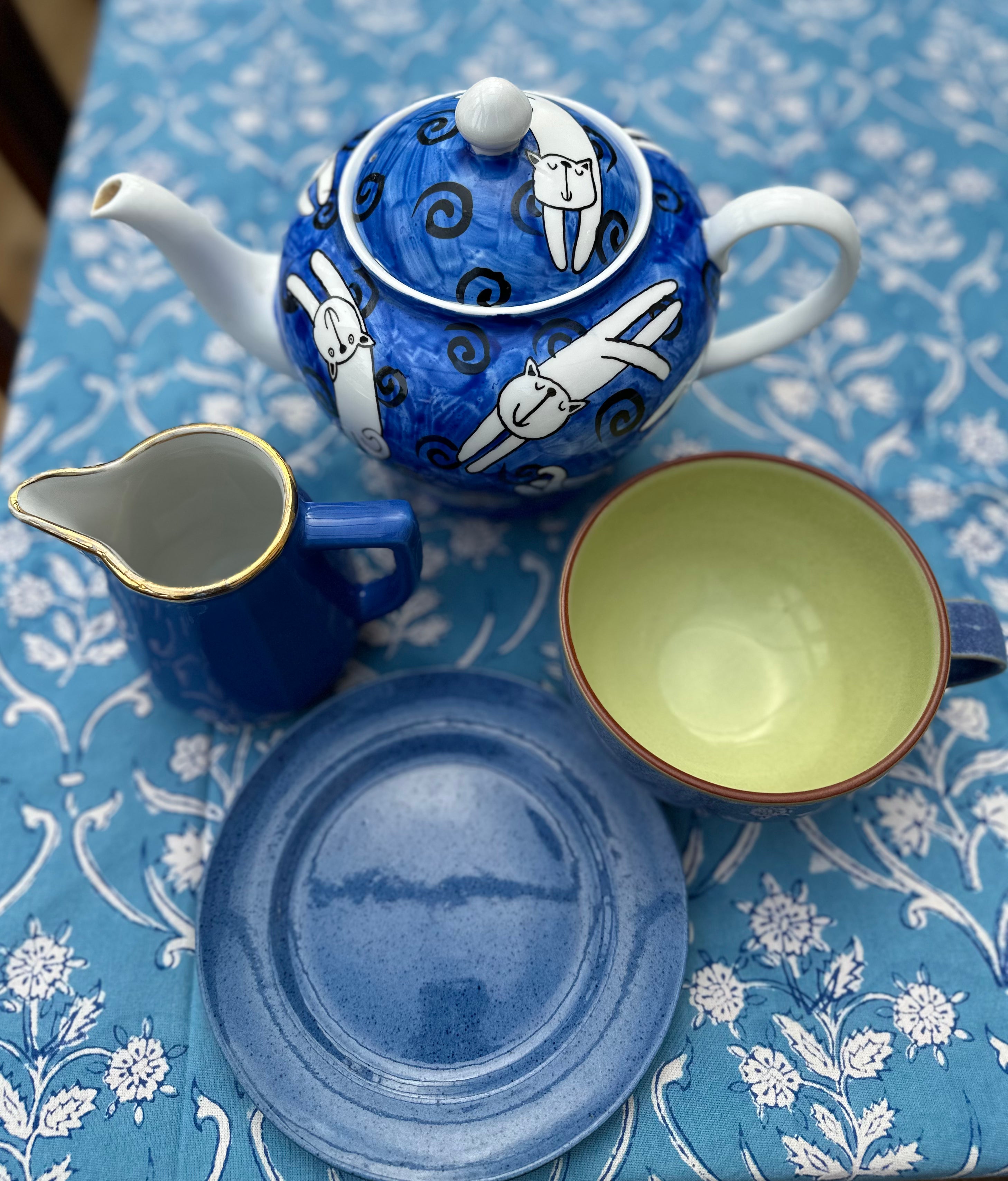 Blue Paxos Tablecloth