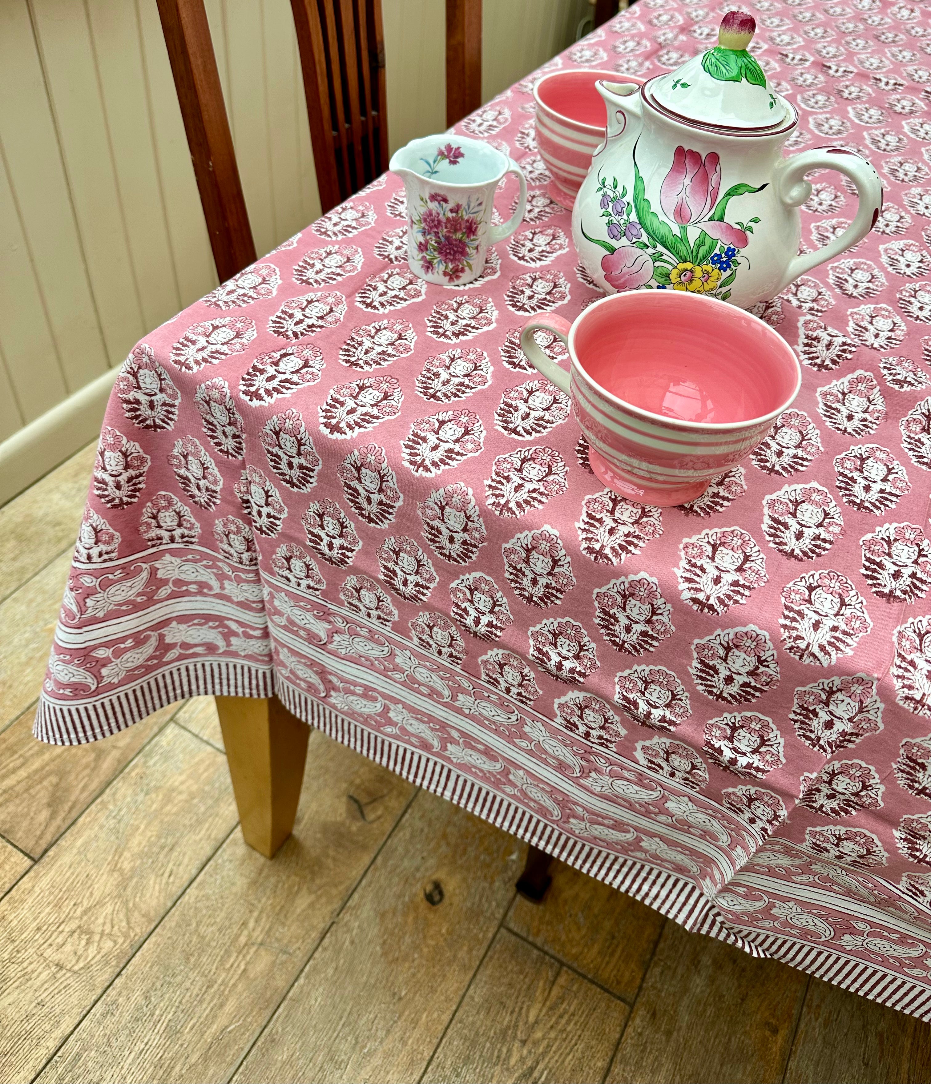 Pink Brindisi Tablecloth