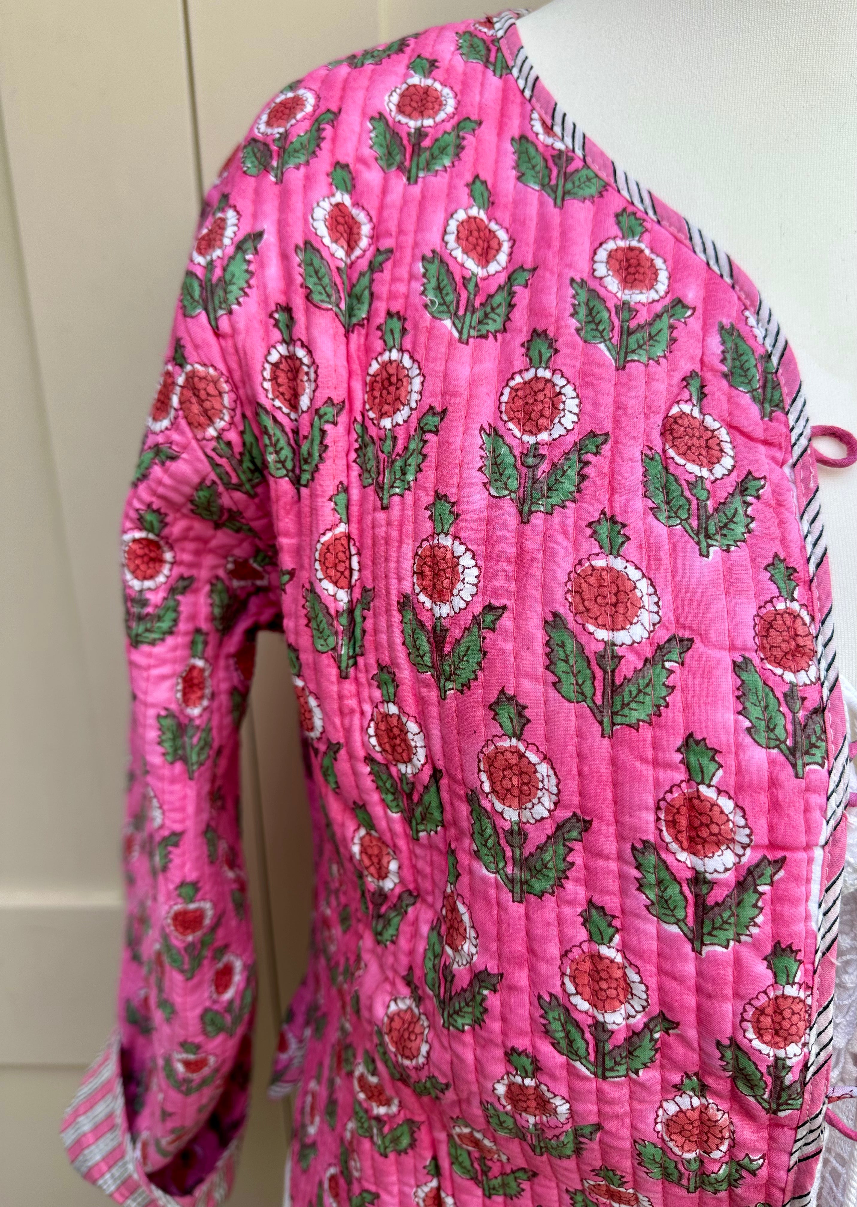 Pink Rosa Juhu Cropped Jacket