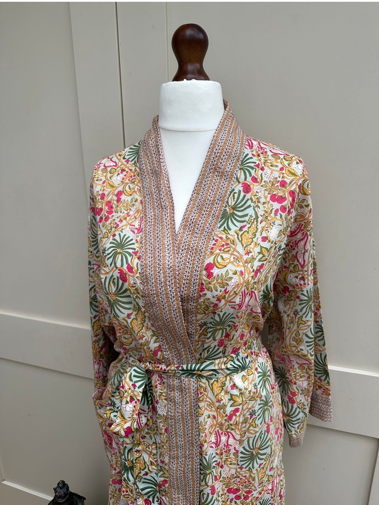 Jungle Palm Midi Dressing Gown